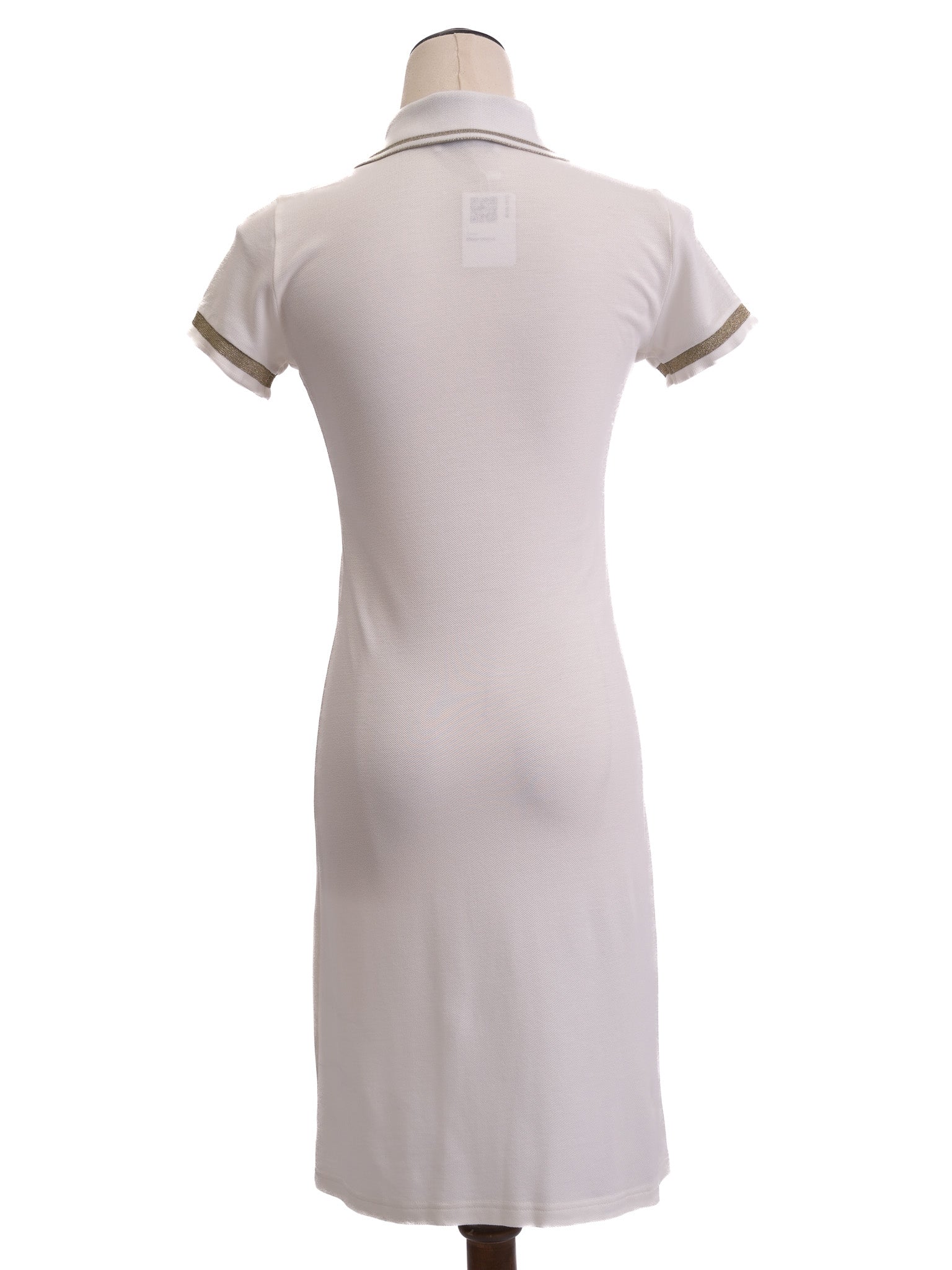 Versace Women’s White Cotton Polo Dress Size S Excellent Condition