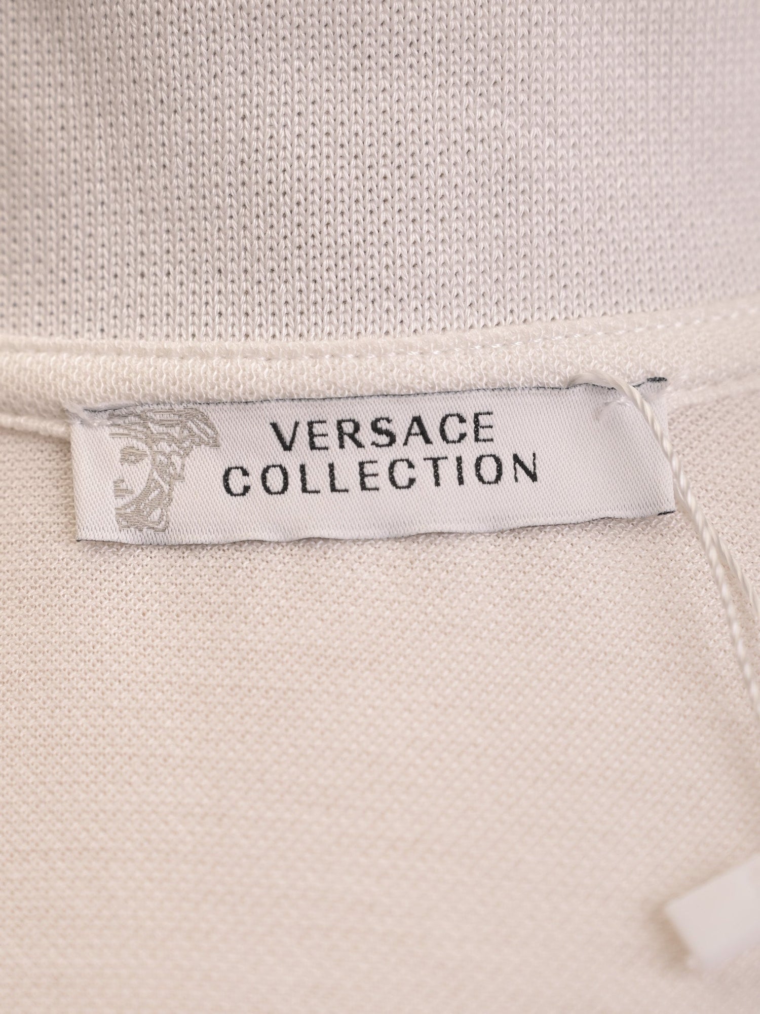 Versace Women’s White Cotton Polo Dress Size S Excellent Condition