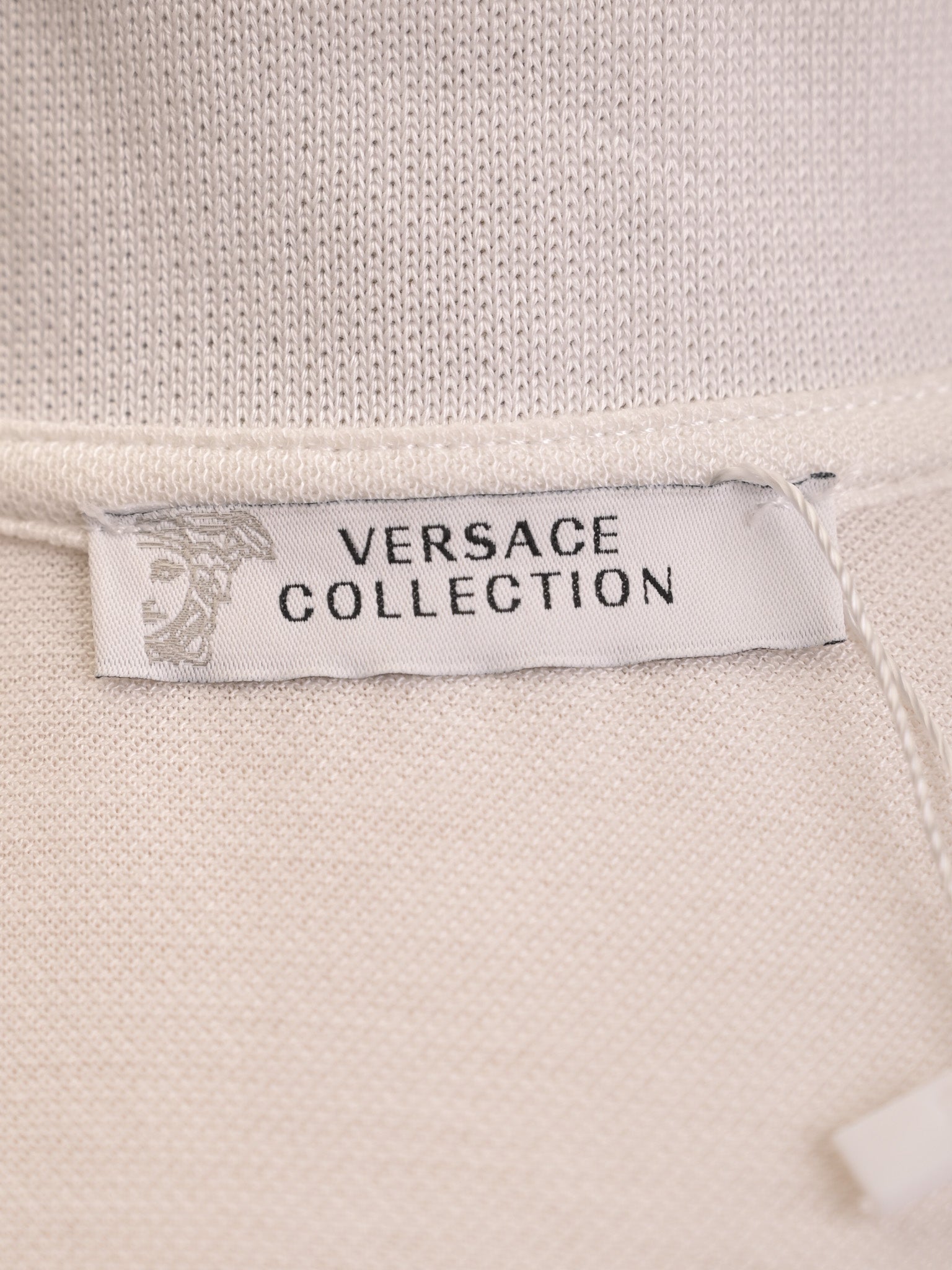 Versace Women’s White Cotton Polo Dress Size S Excellent Condition