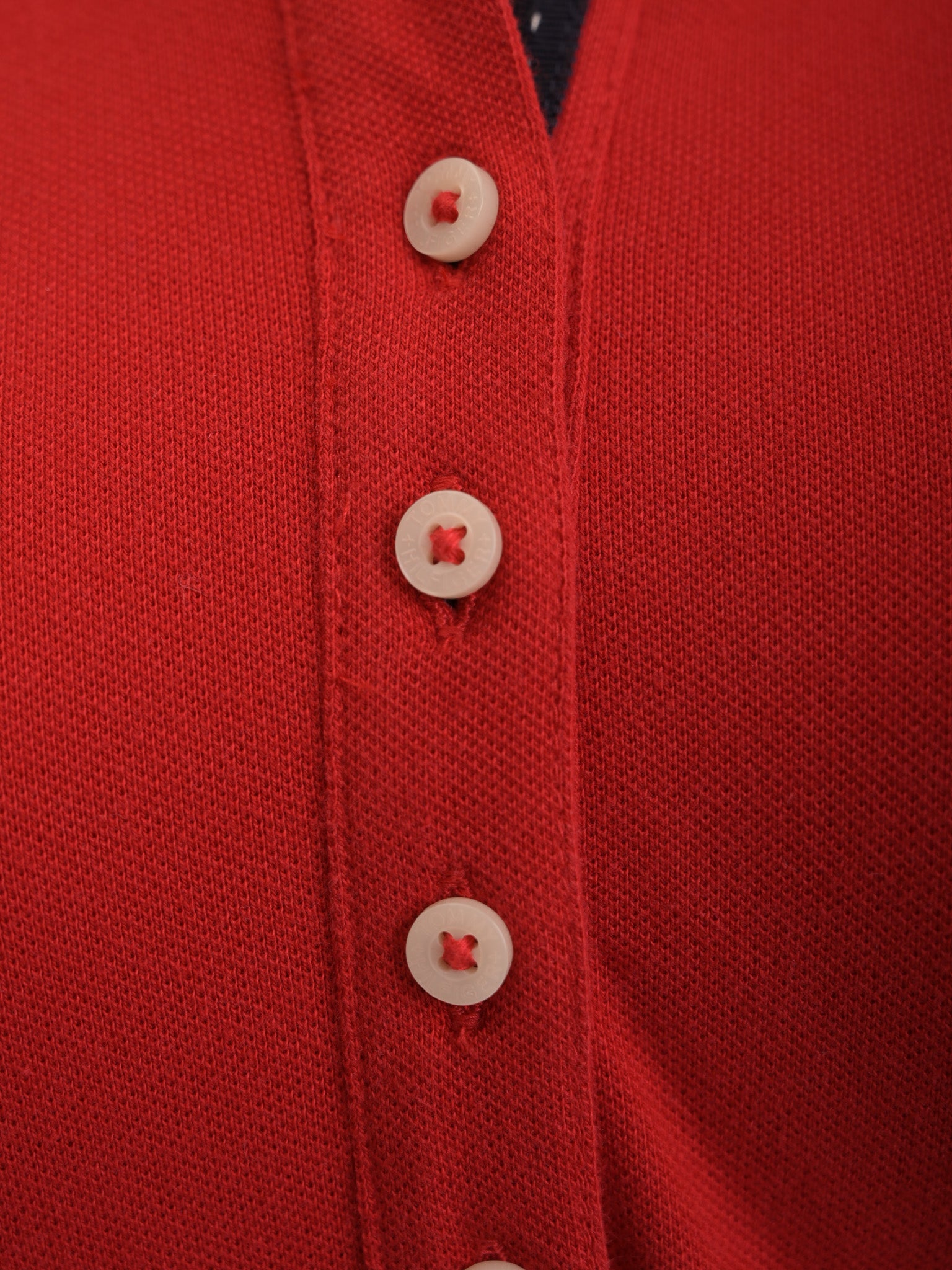Excellent Tommy Hilfiger Red Polo Dress S with Embroidered Logo