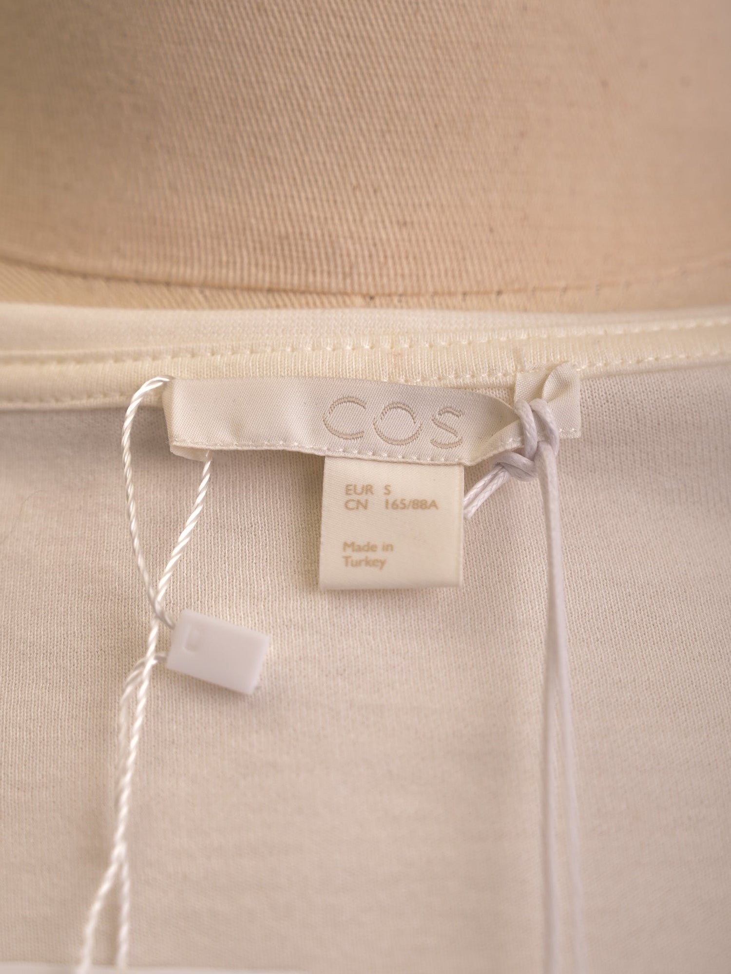 Excellent Cos Two-Tone Dress S Nylon Casual White and Blue