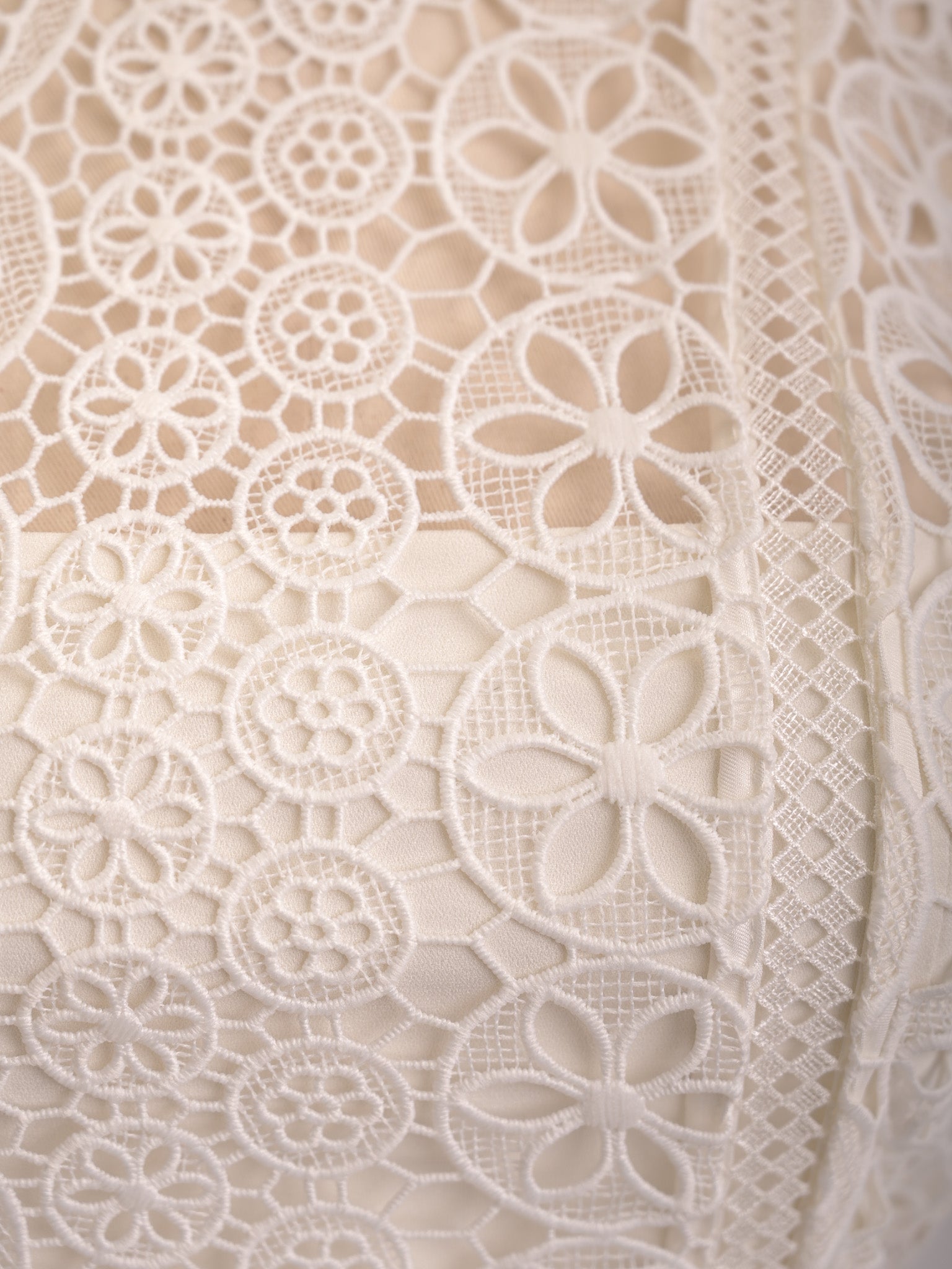 Excellent Rosalind White Lace Dress Cotton Sleeveless Size N/A