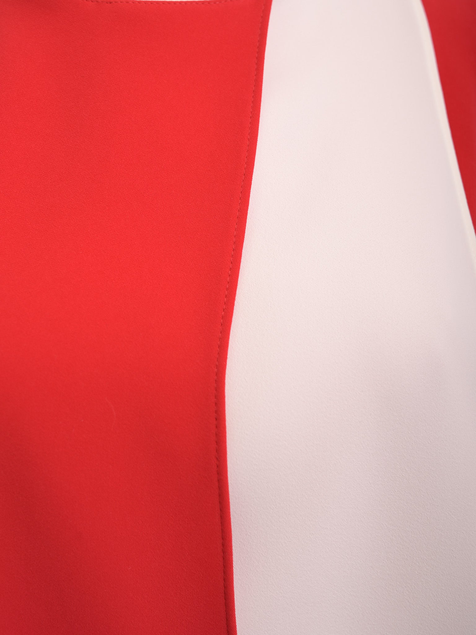 EXCELLENT Carolina Herrera Red & White Sleeveless Blouse Size S