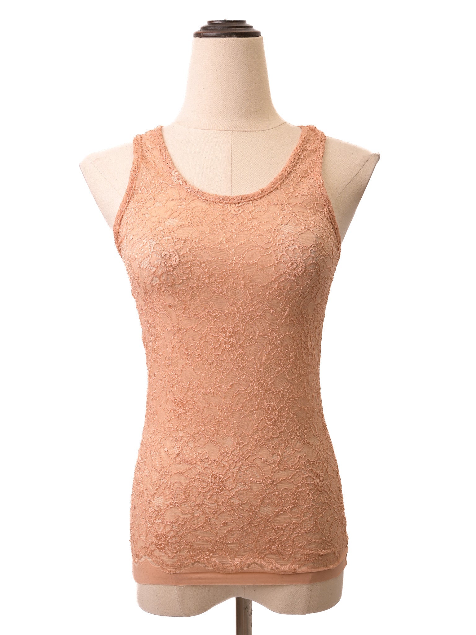 NEW Patrizia Pepe Pink Lace Tank Top Floral Design Size XXS