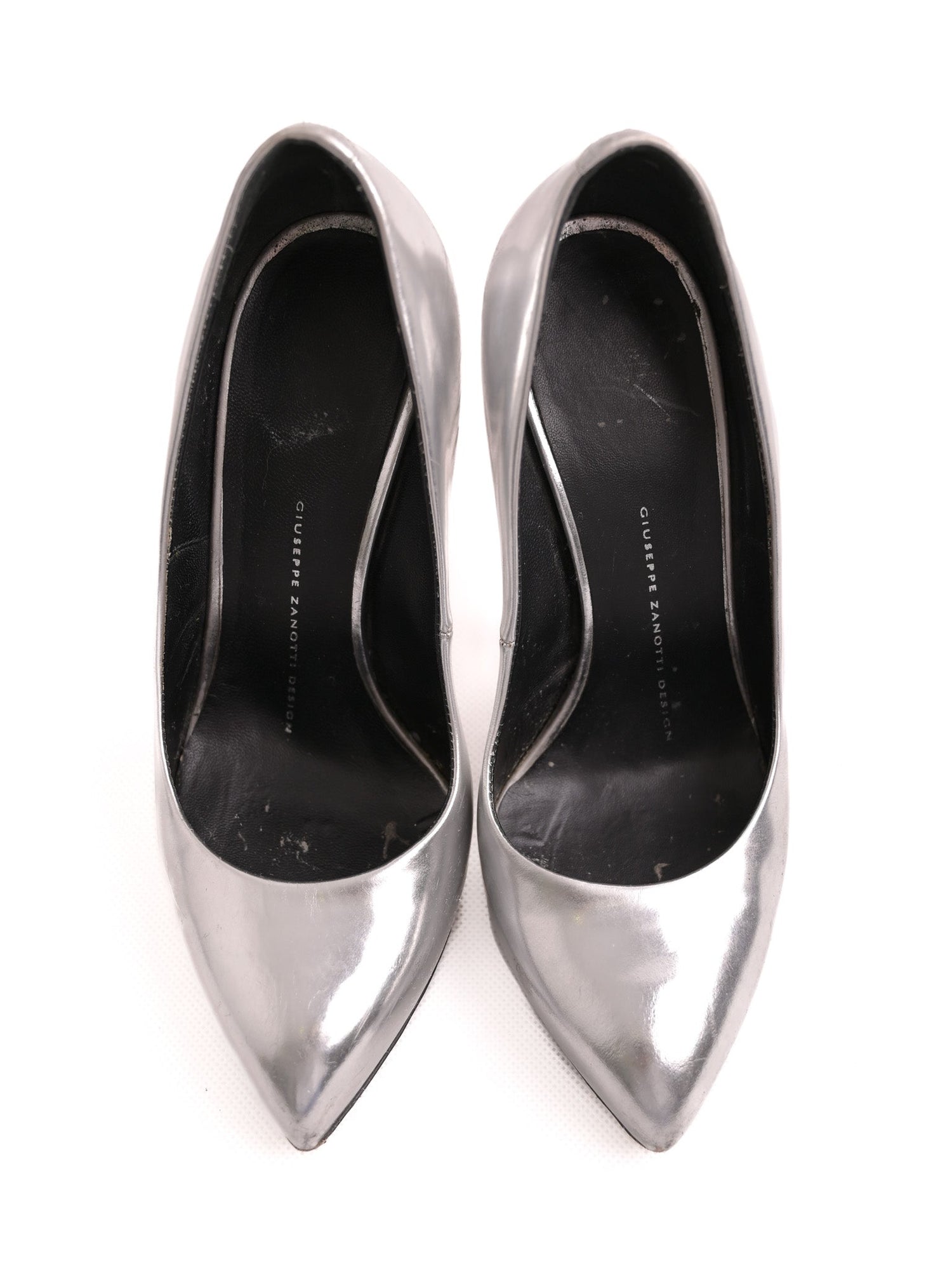 Average Giuseppe Zanotti Gray Leather High-Heeled Shoes Size 36