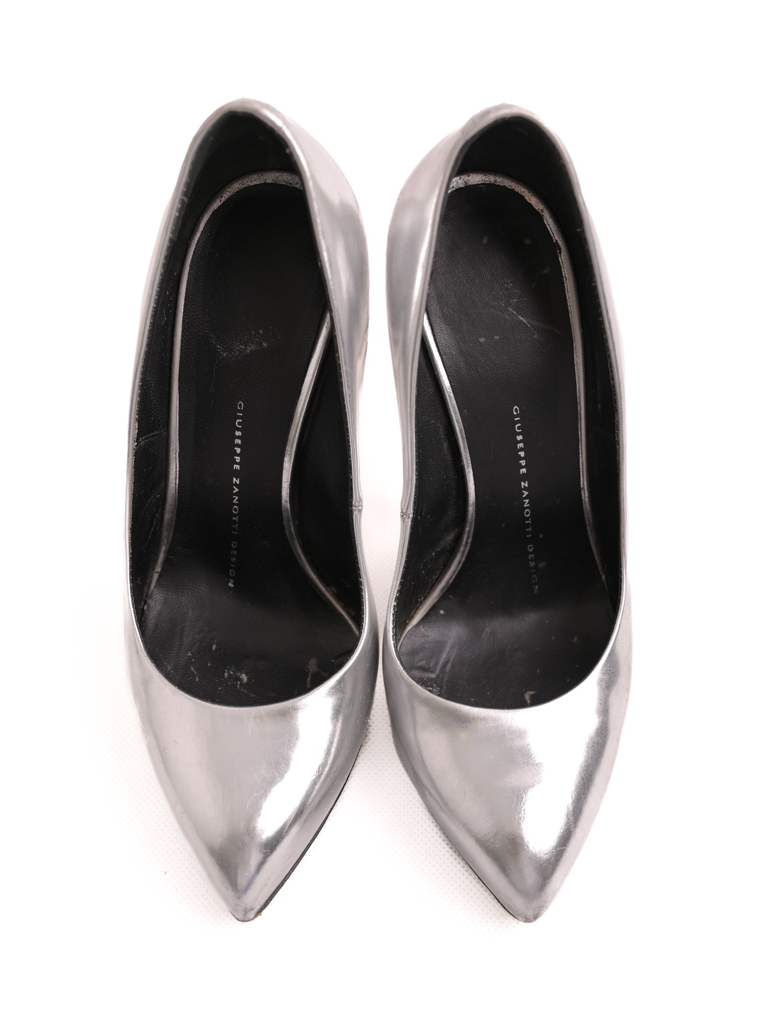 Average Giuseppe Zanotti Gray Leather High-Heeled Shoes Size 36