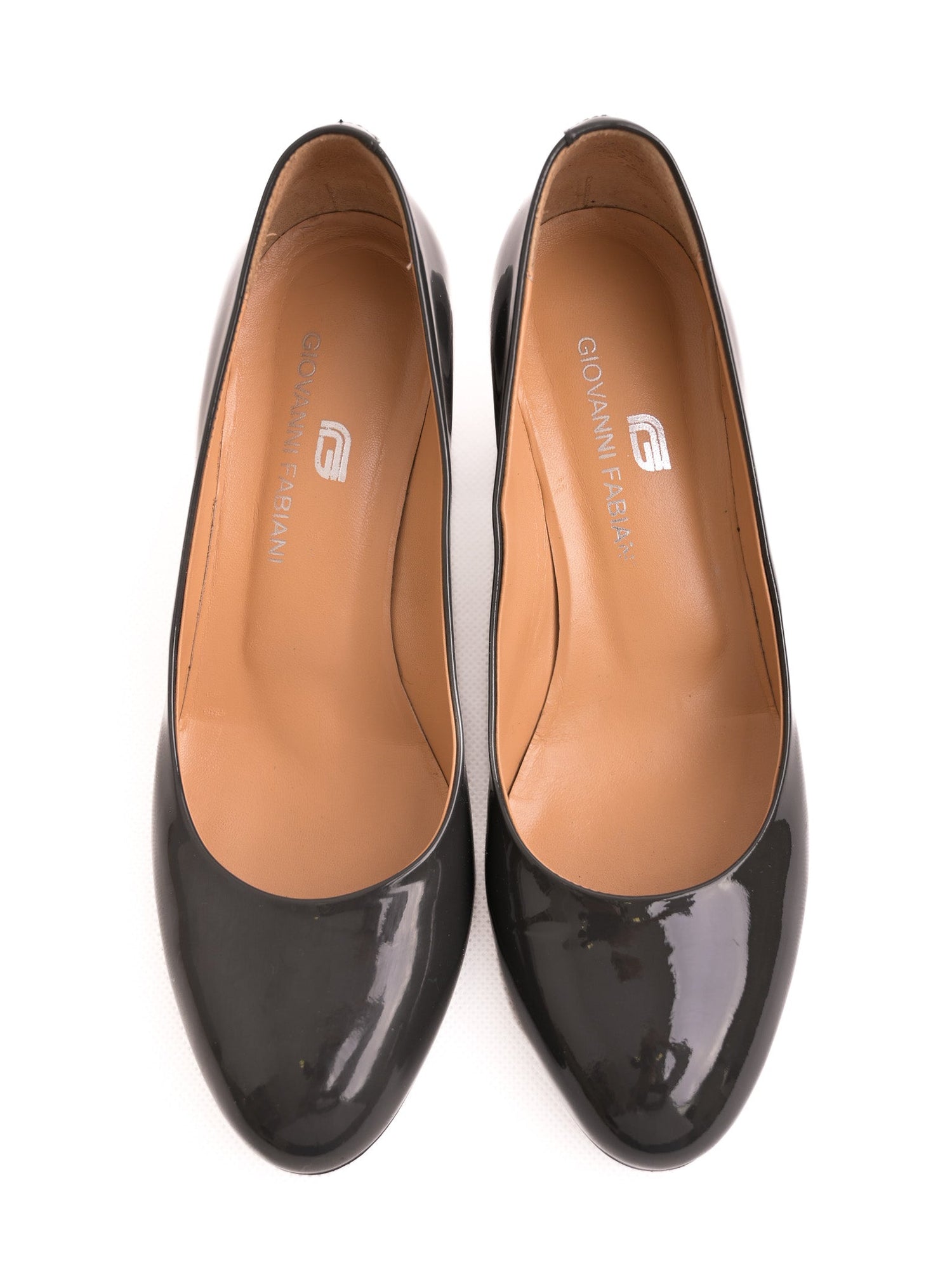 NEW Giorgio Fabiani Gray Leather Heeled Shoes Size 37
