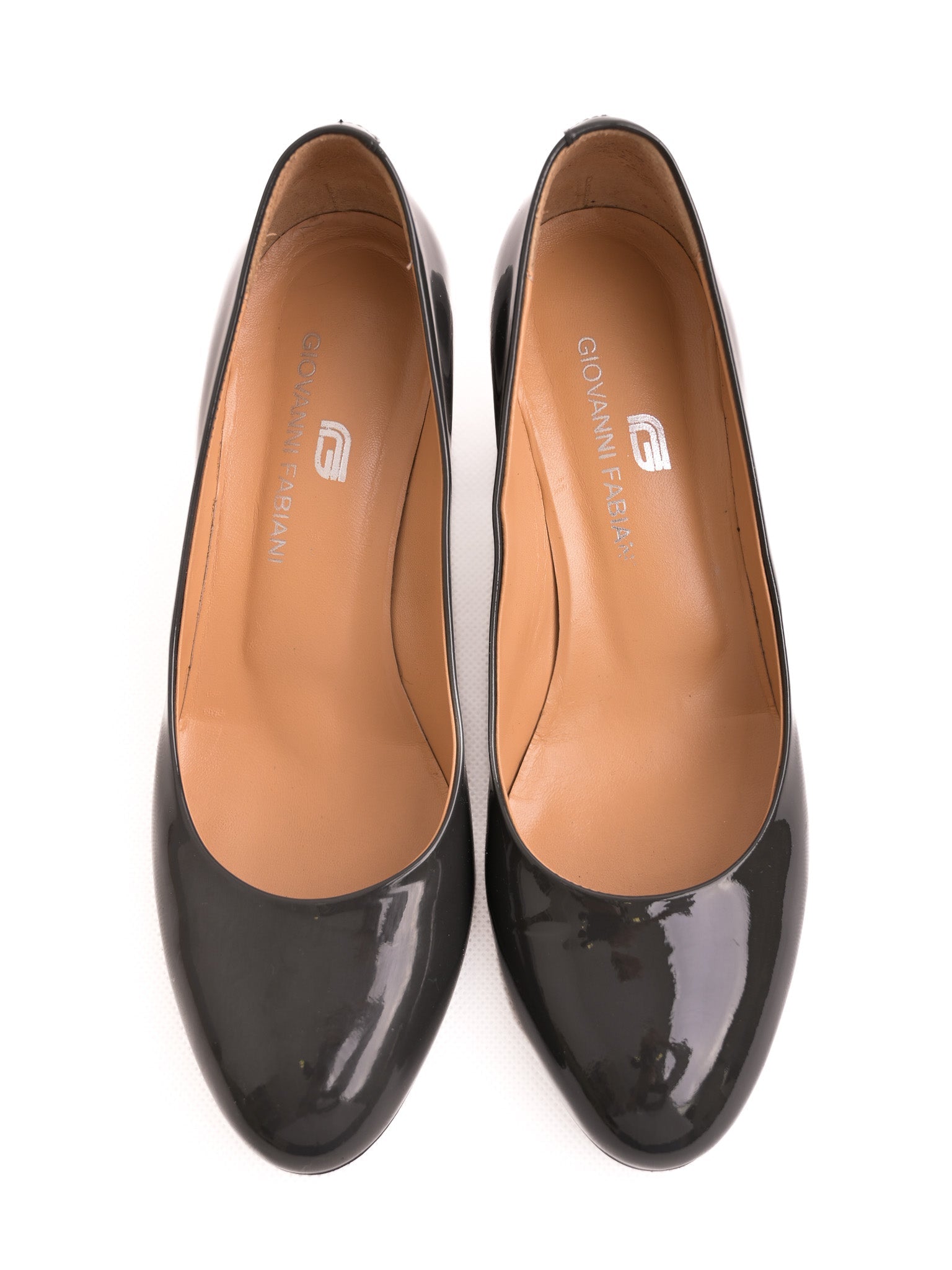 NEW Giorgio Fabiani Gray Leather Heeled Shoes Size 37