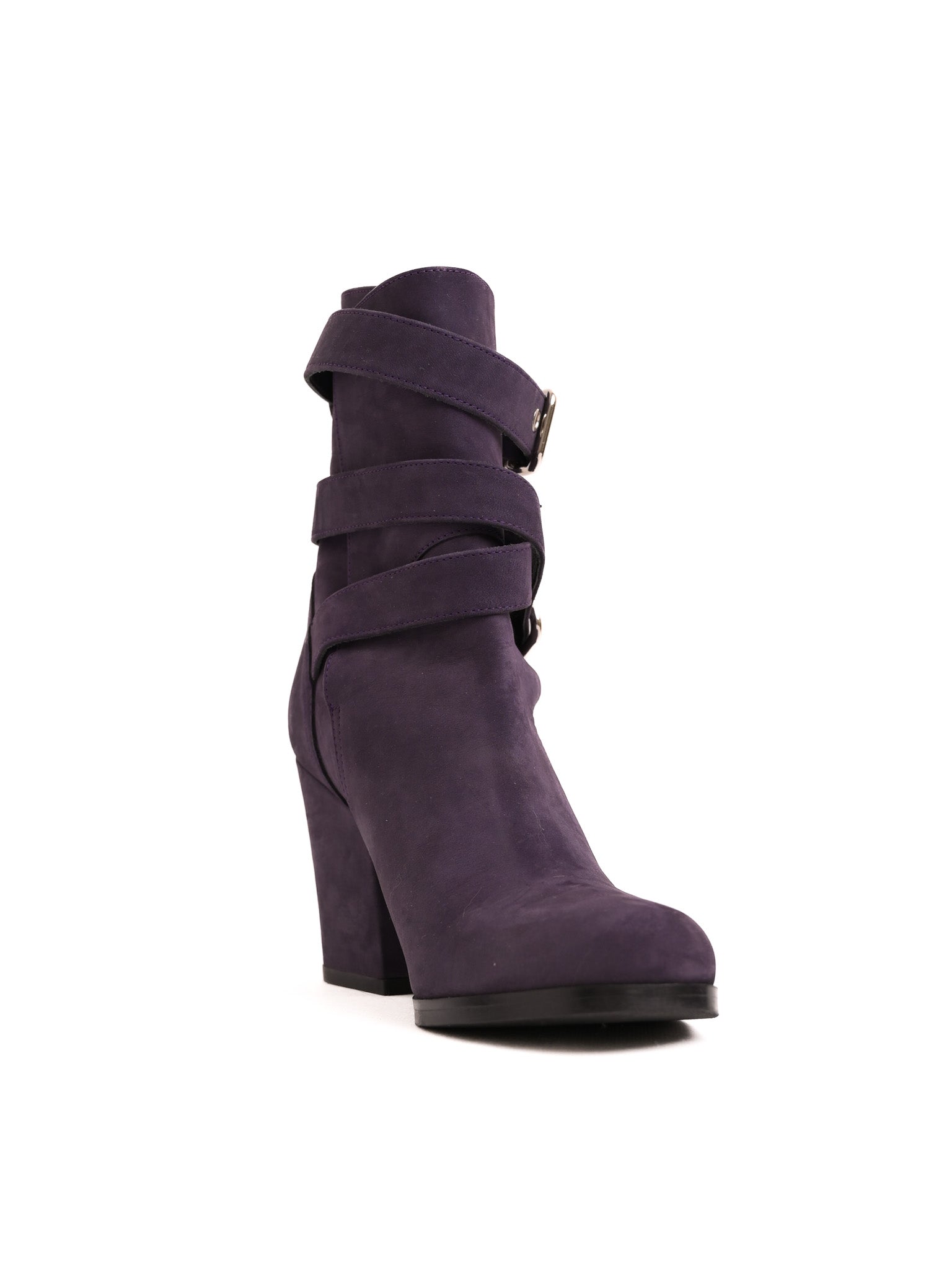 Excellent Laurel Purple Genuine Suede Ankle Boots Size 37