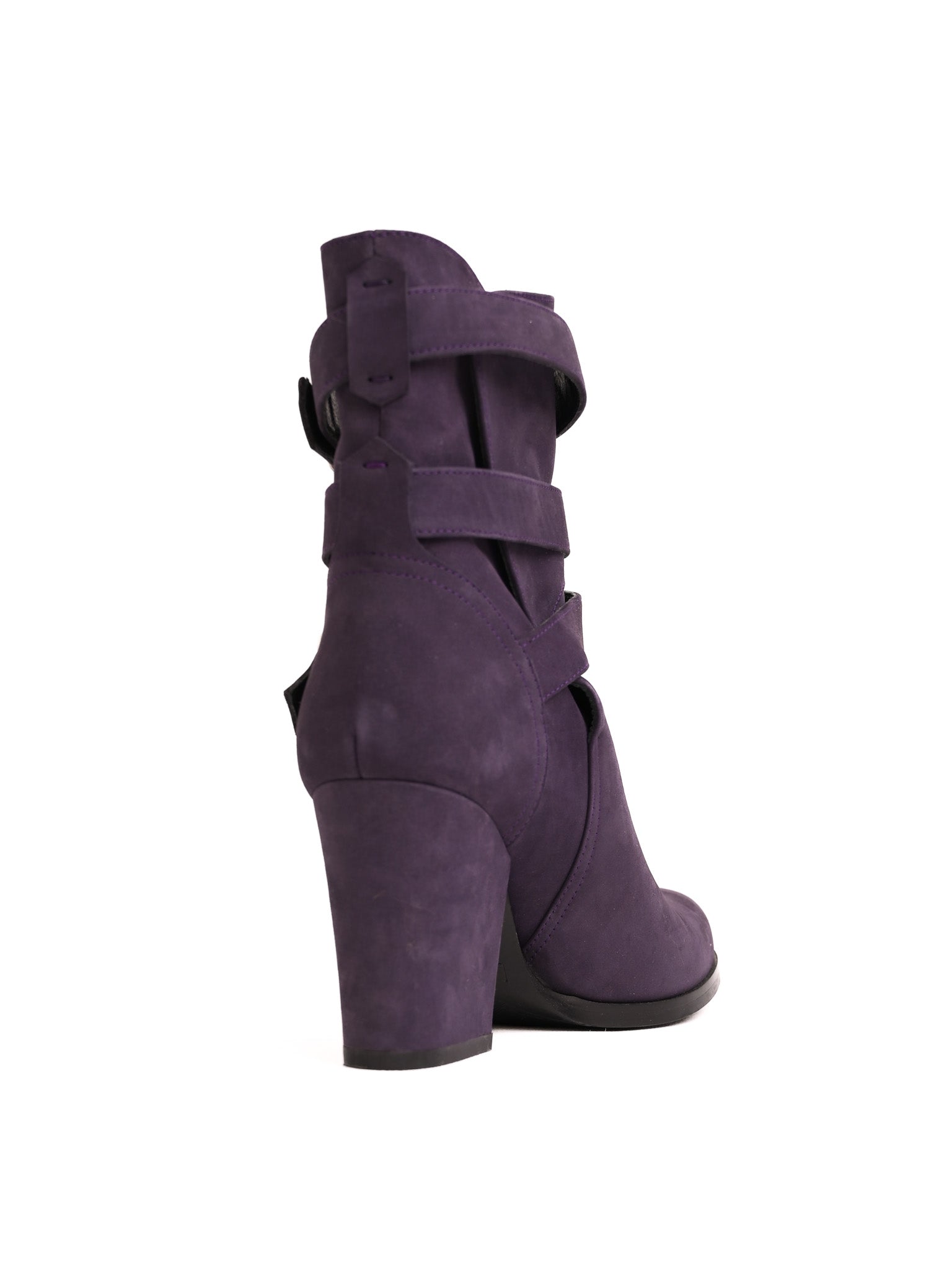 Excellent Laurel Purple Genuine Suede Ankle Boots Size 37