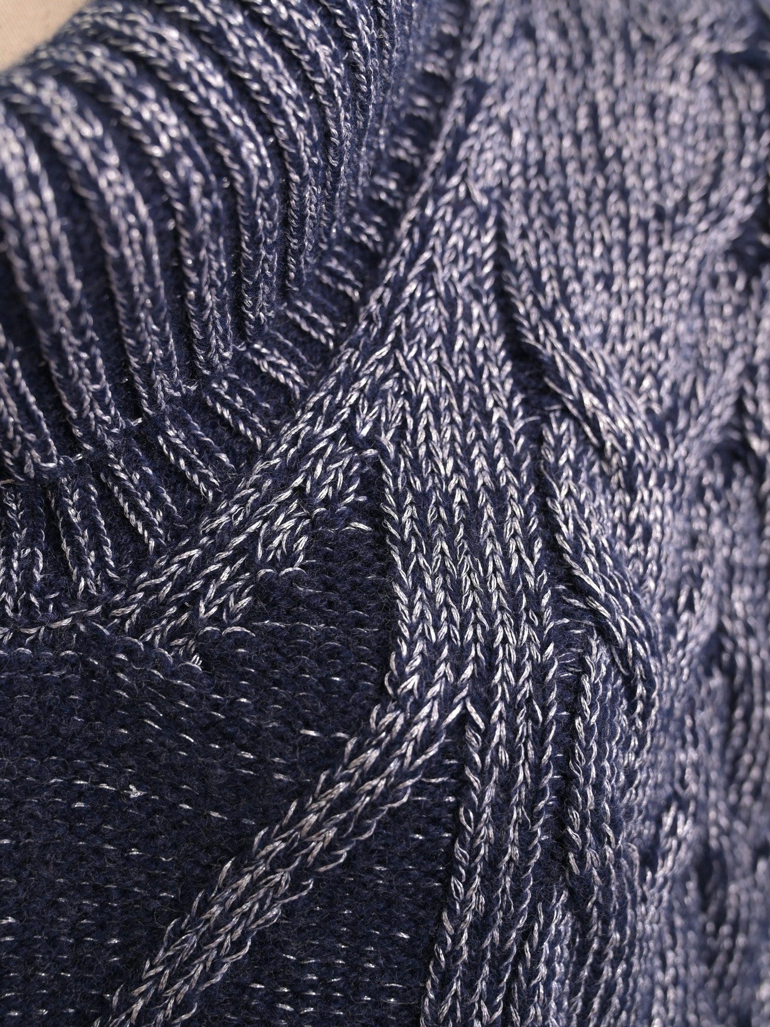 Excellent Gran Sasso Red Viscose Knitted Sweater Size S