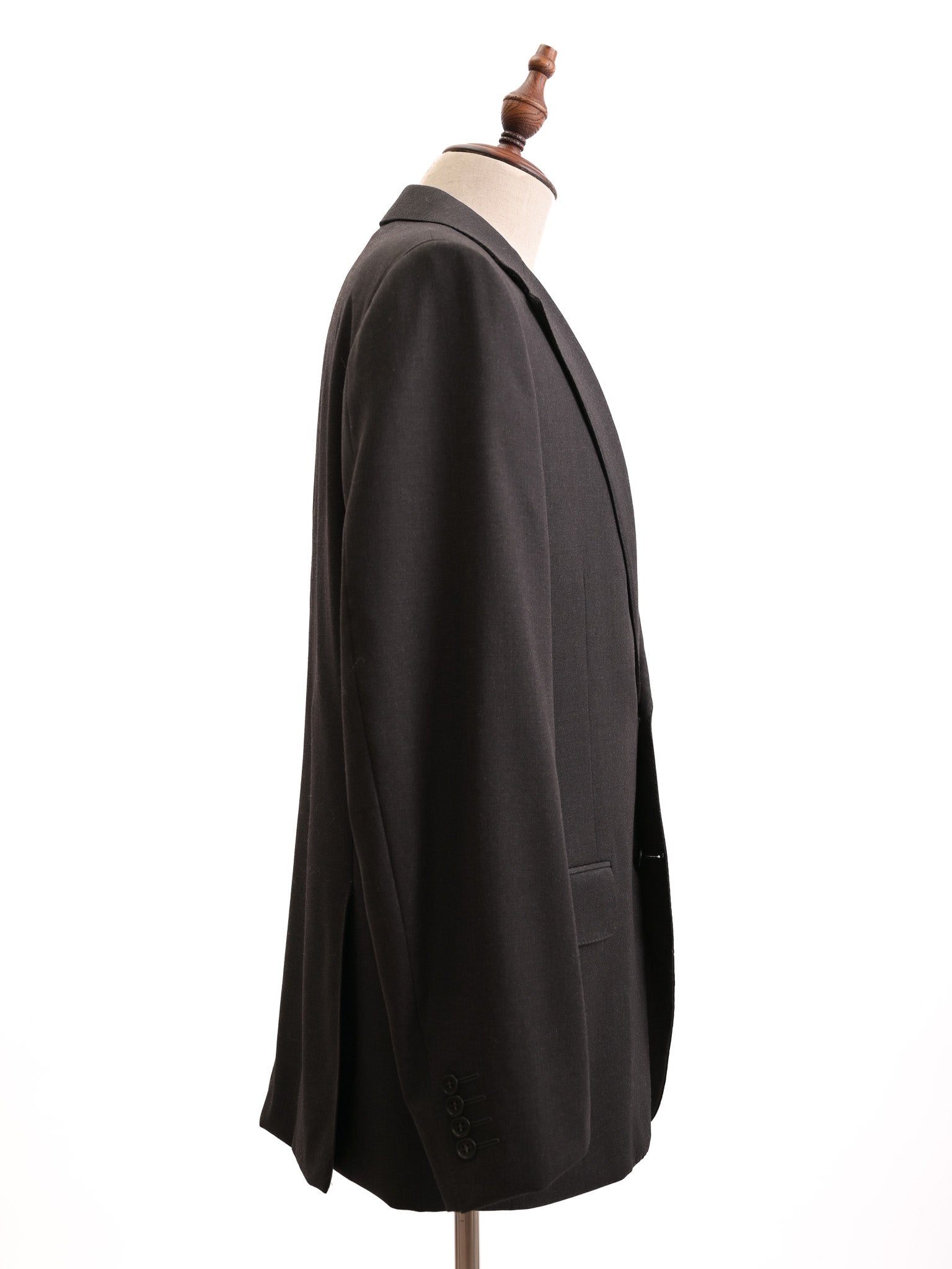 Canali Black Suit Jacket & Trousers Set Size L Excellent Condition