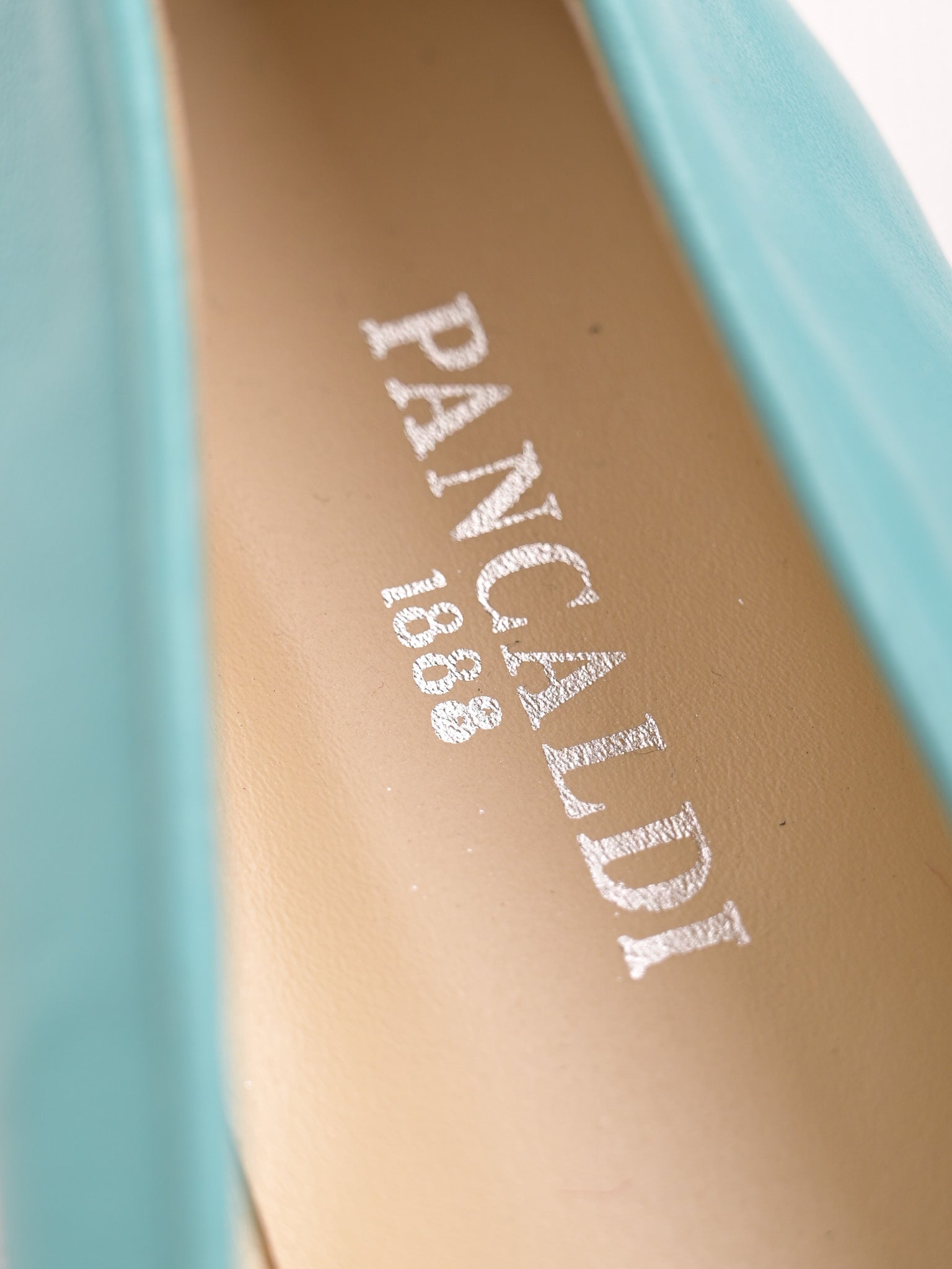 Perfect Pancaldi Turquoise Leather Loafers Size 40 for Women