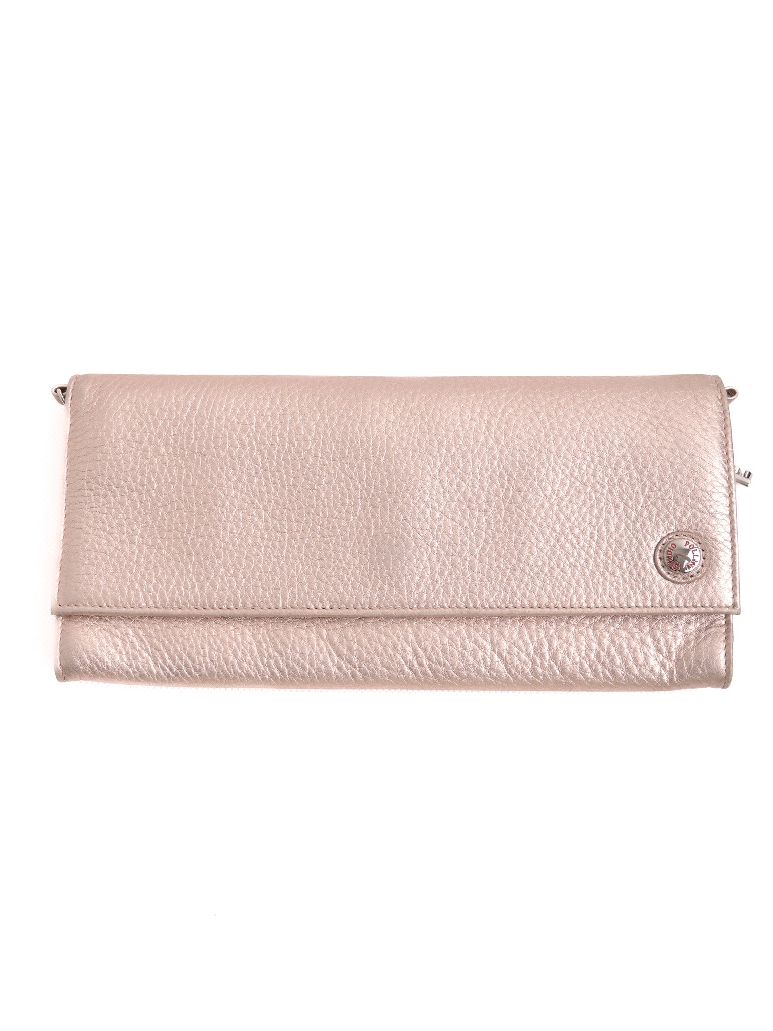 Studio Pollini Excellent Condition White Leather Clutch Purse