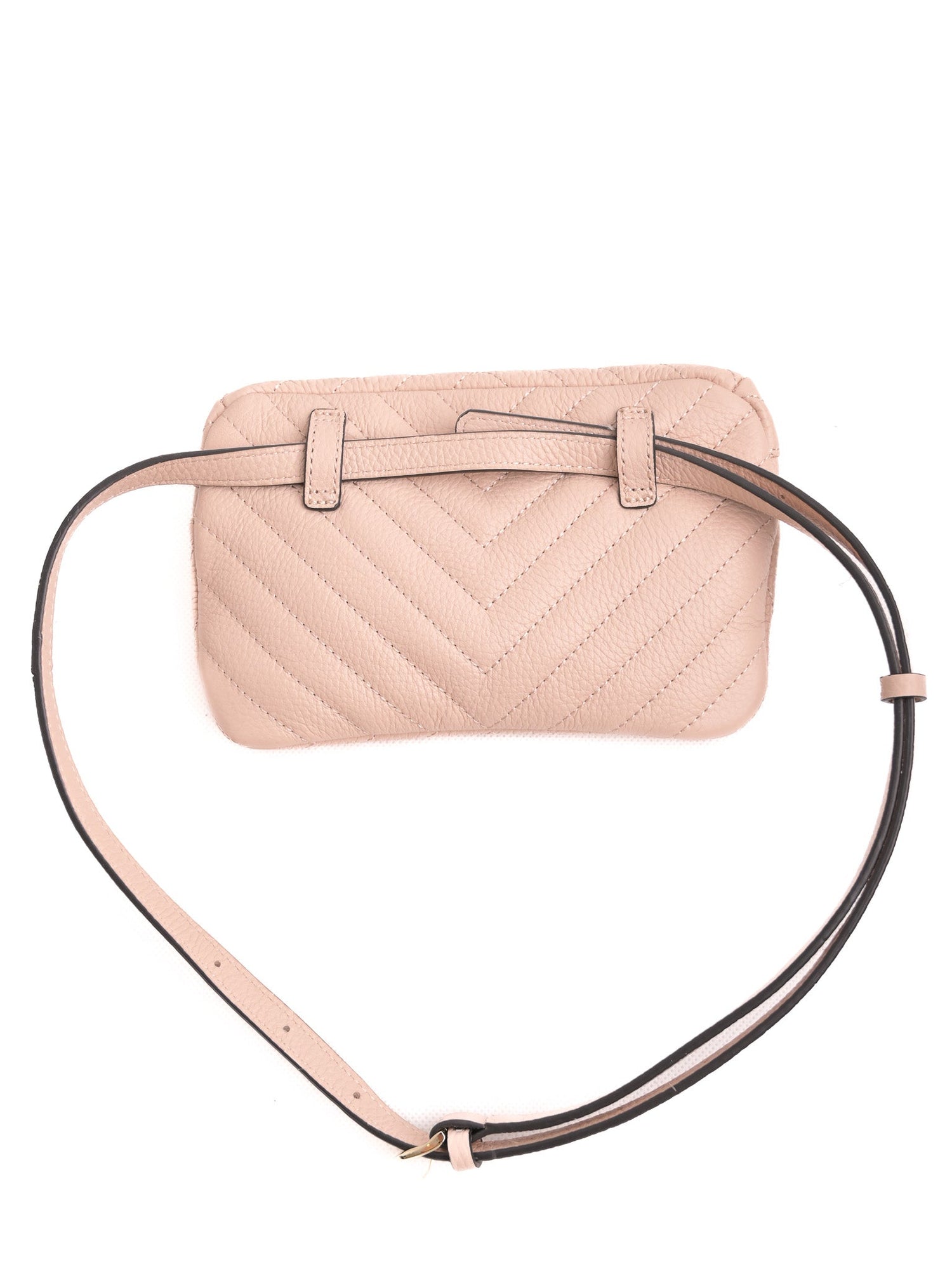Excellent Karl Lagerfeld White Quilted Leather Handbag with Gold Accents