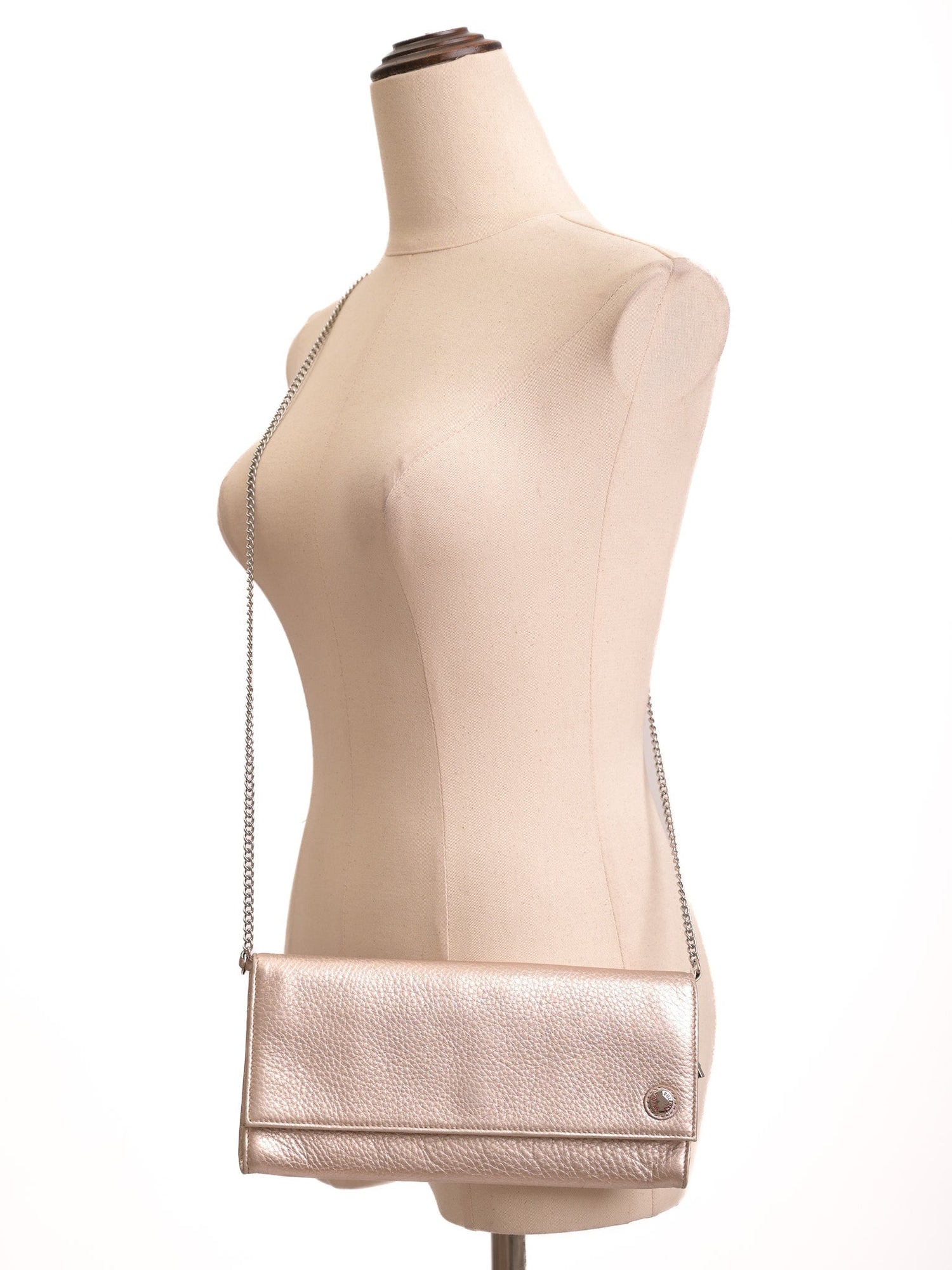 Studio Pollini Excellent Condition White Leather Clutch Purse