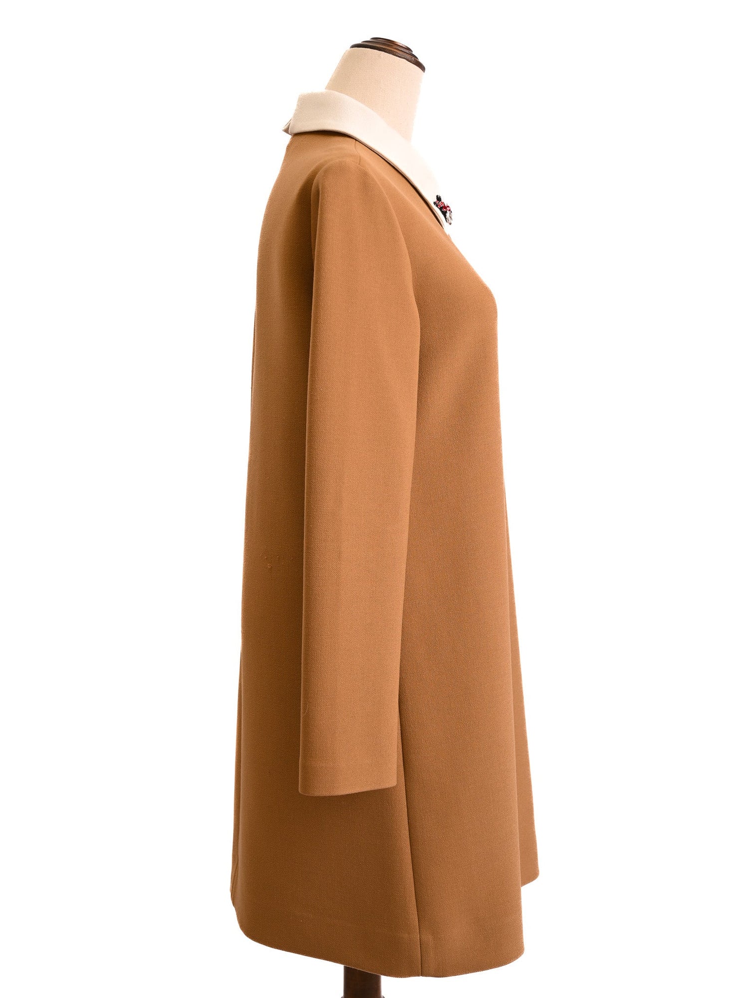 Good Maje Long-Sleeved Dress White Collar Size XS Women