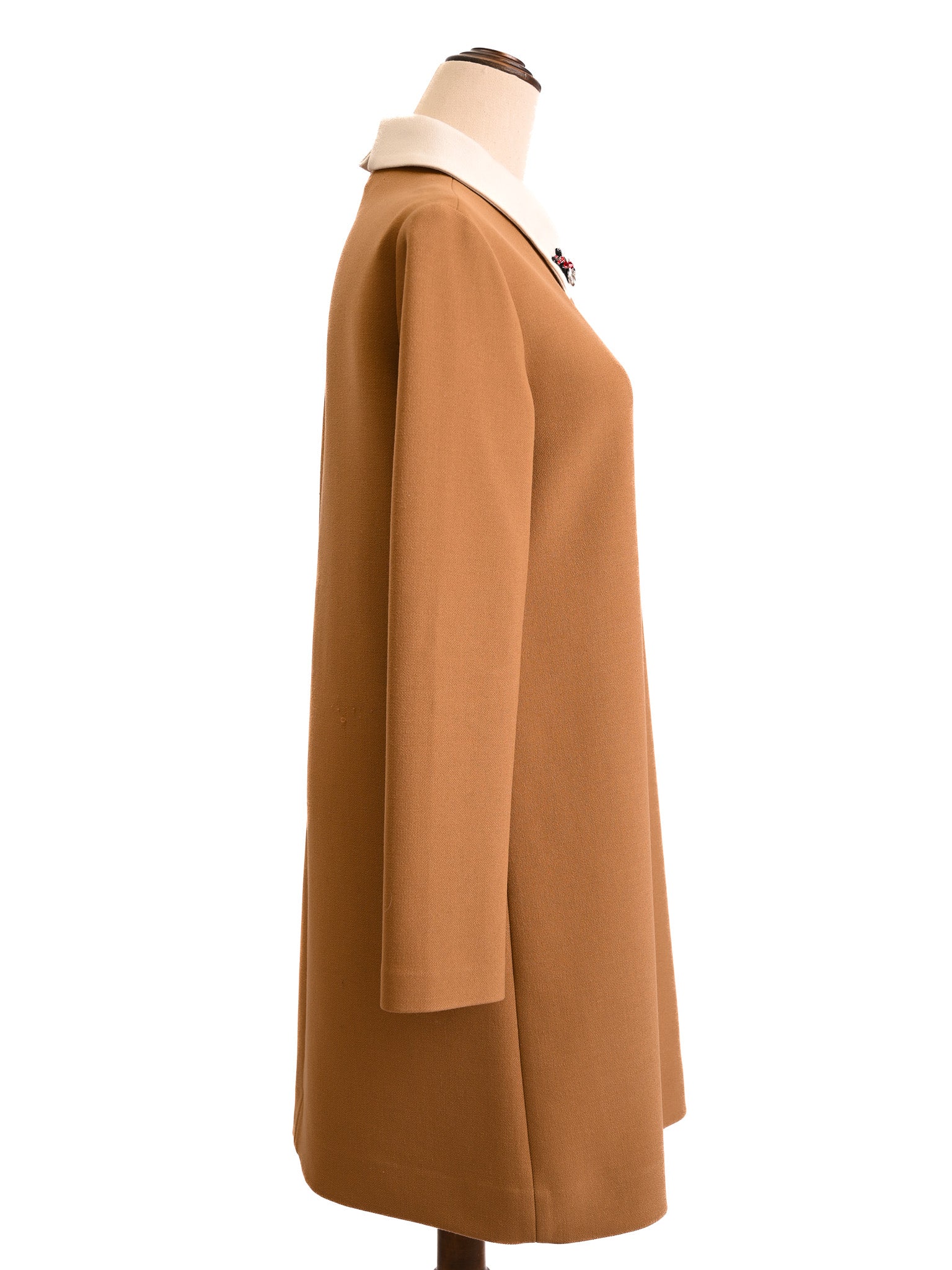 Good Maje Long-Sleeved Dress White Collar Size XS Women