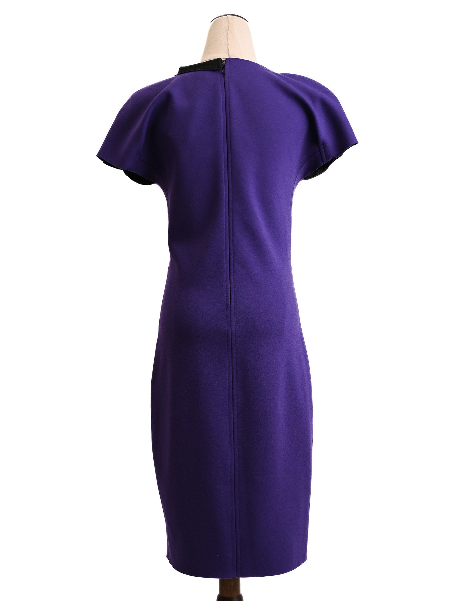 Excellent Emporio Armani Purple Dress Size S Women Polyester