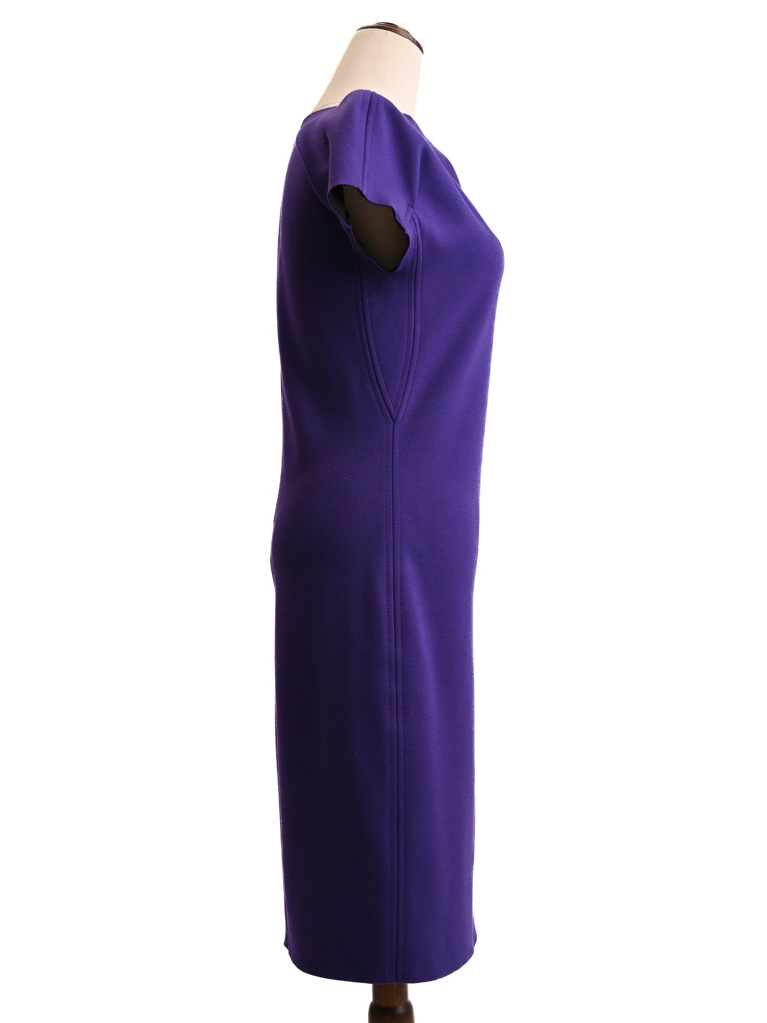 Excellent Emporio Armani Purple Dress Size S Women Polyester