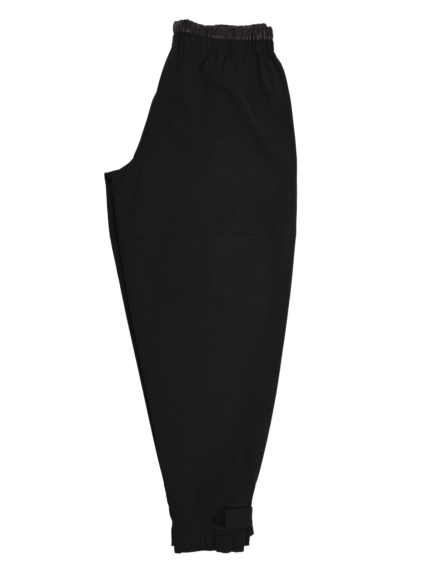 Excellent Prada Black Wool Pants with Adjustable Ankle Straps