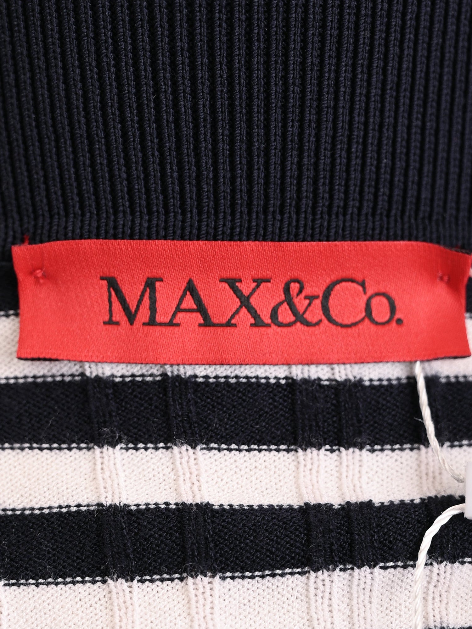 MaxCo Excellent Condition Black & White Striped Dress Size XS