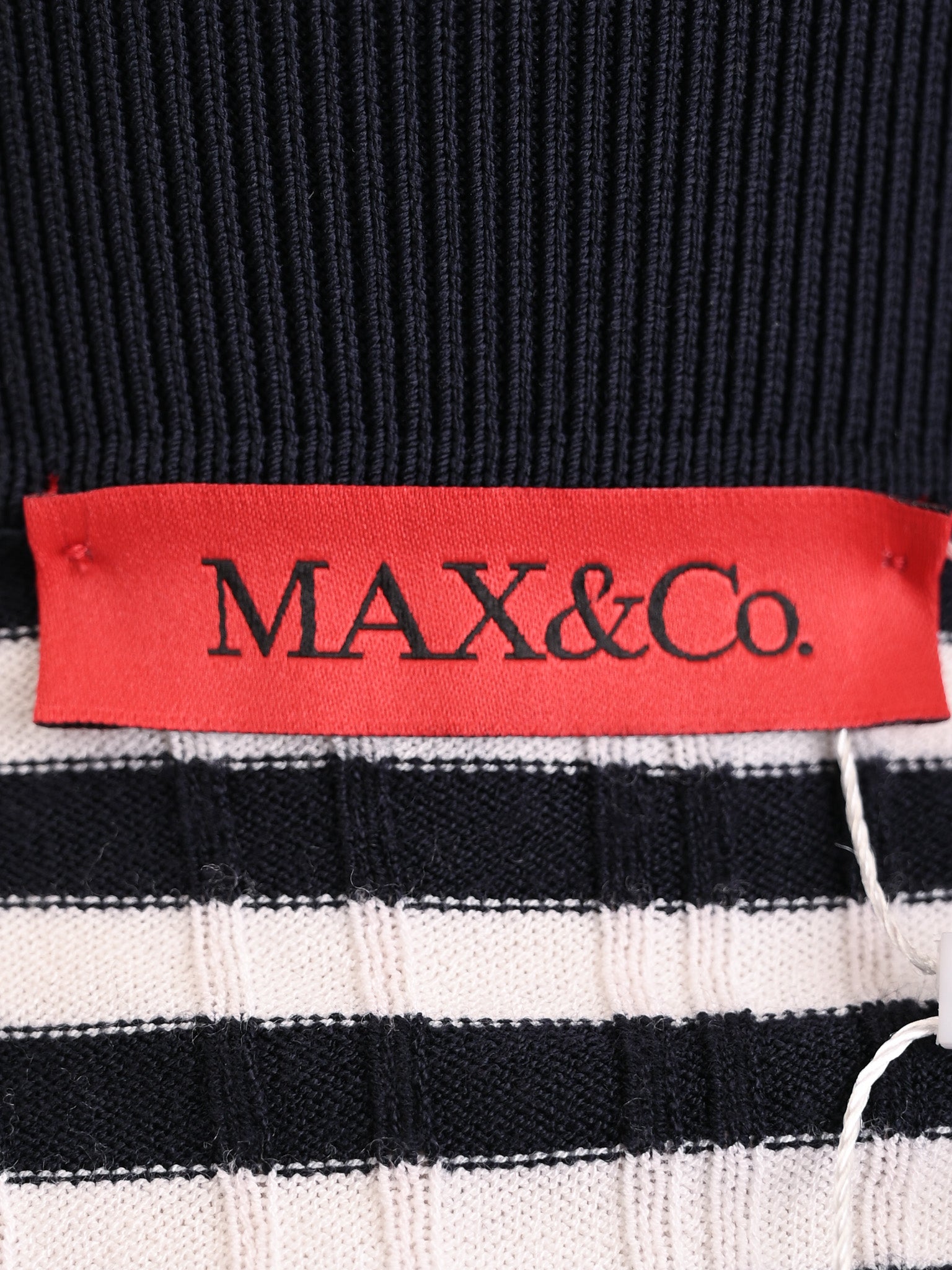 MaxCo Excellent Condition Black & White Striped Dress Size XS
