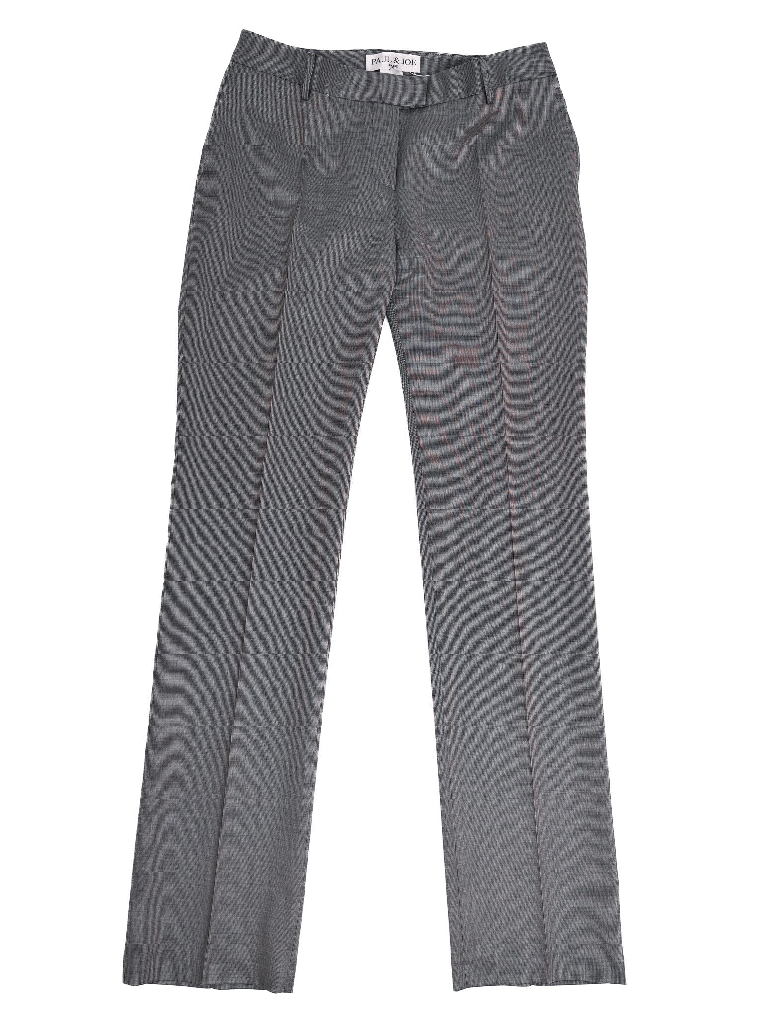 Excellent Paul&Joe Gray Wool Formal Trousers Size M