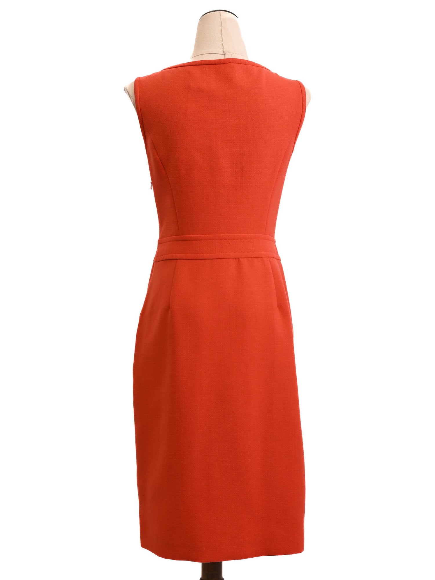 Good Tory Burch Red Sleeveless Dress XS with Zipper Detail
