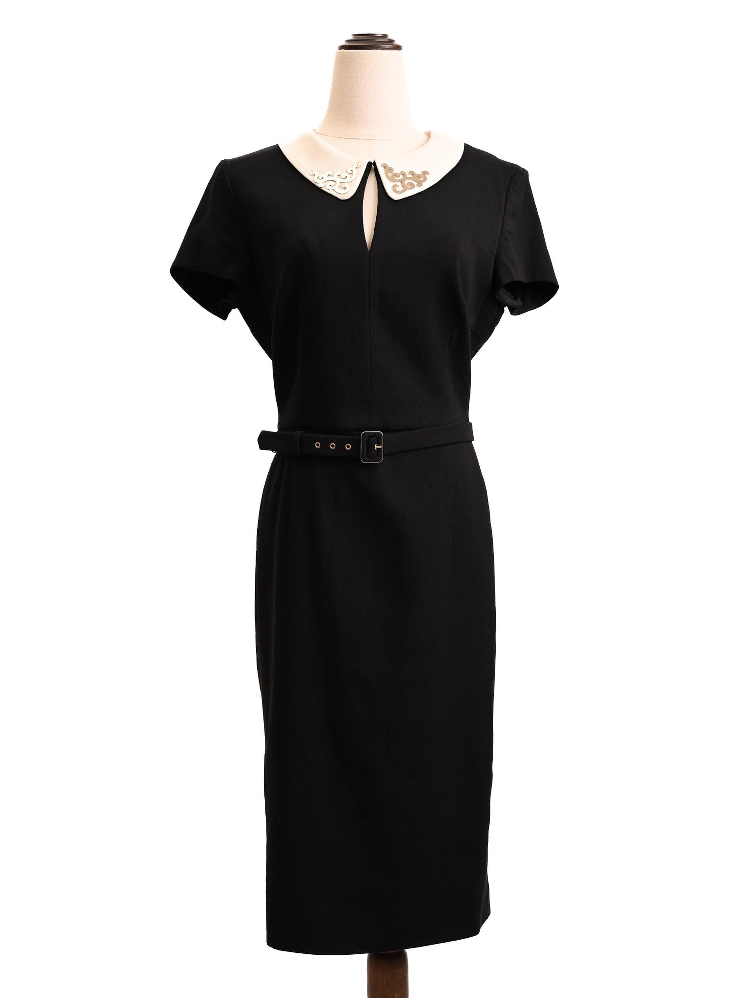 Excellent Escada Black Silk Dress Women&