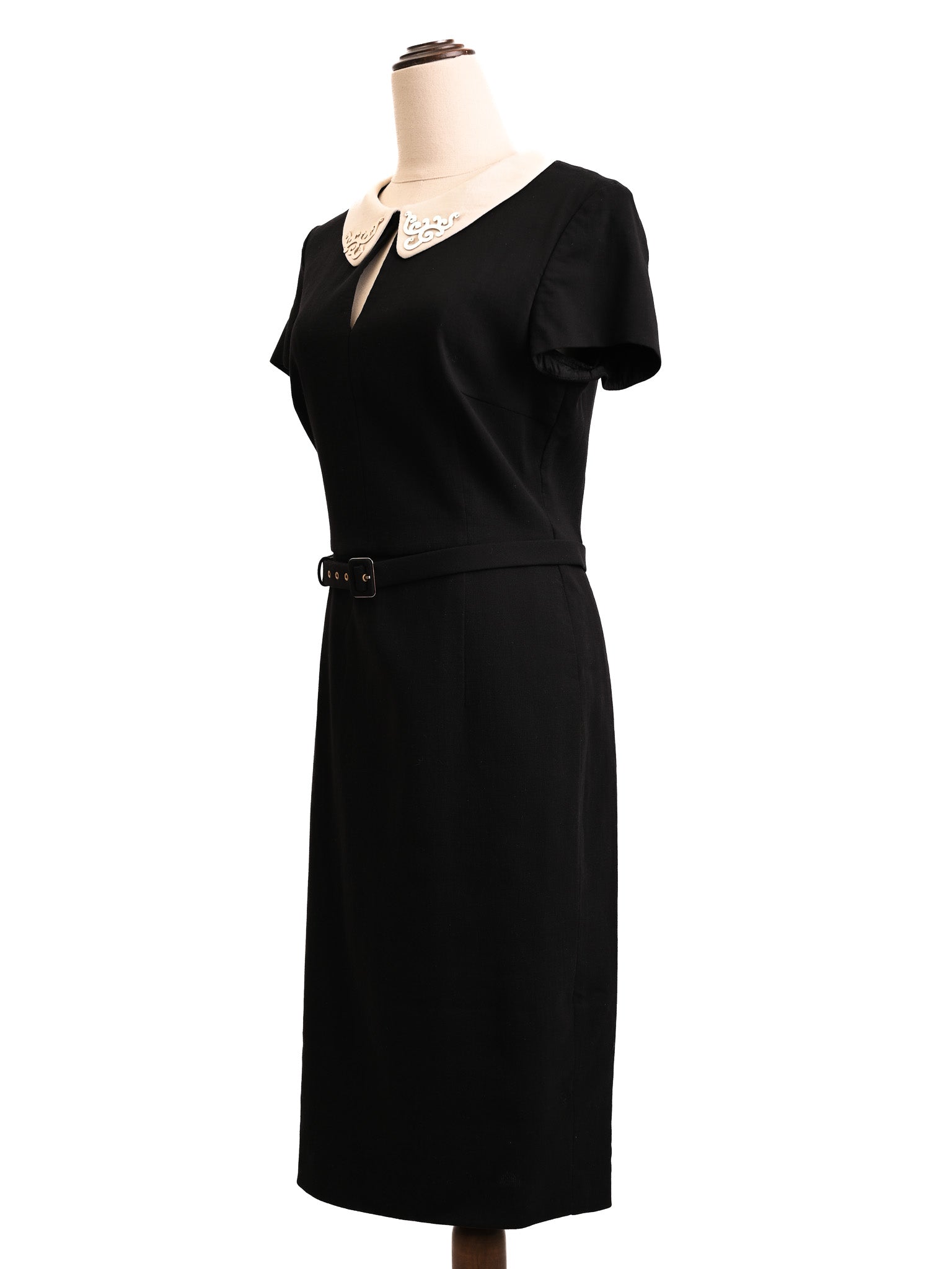 Excellent Escada Black Silk Dress Women&
