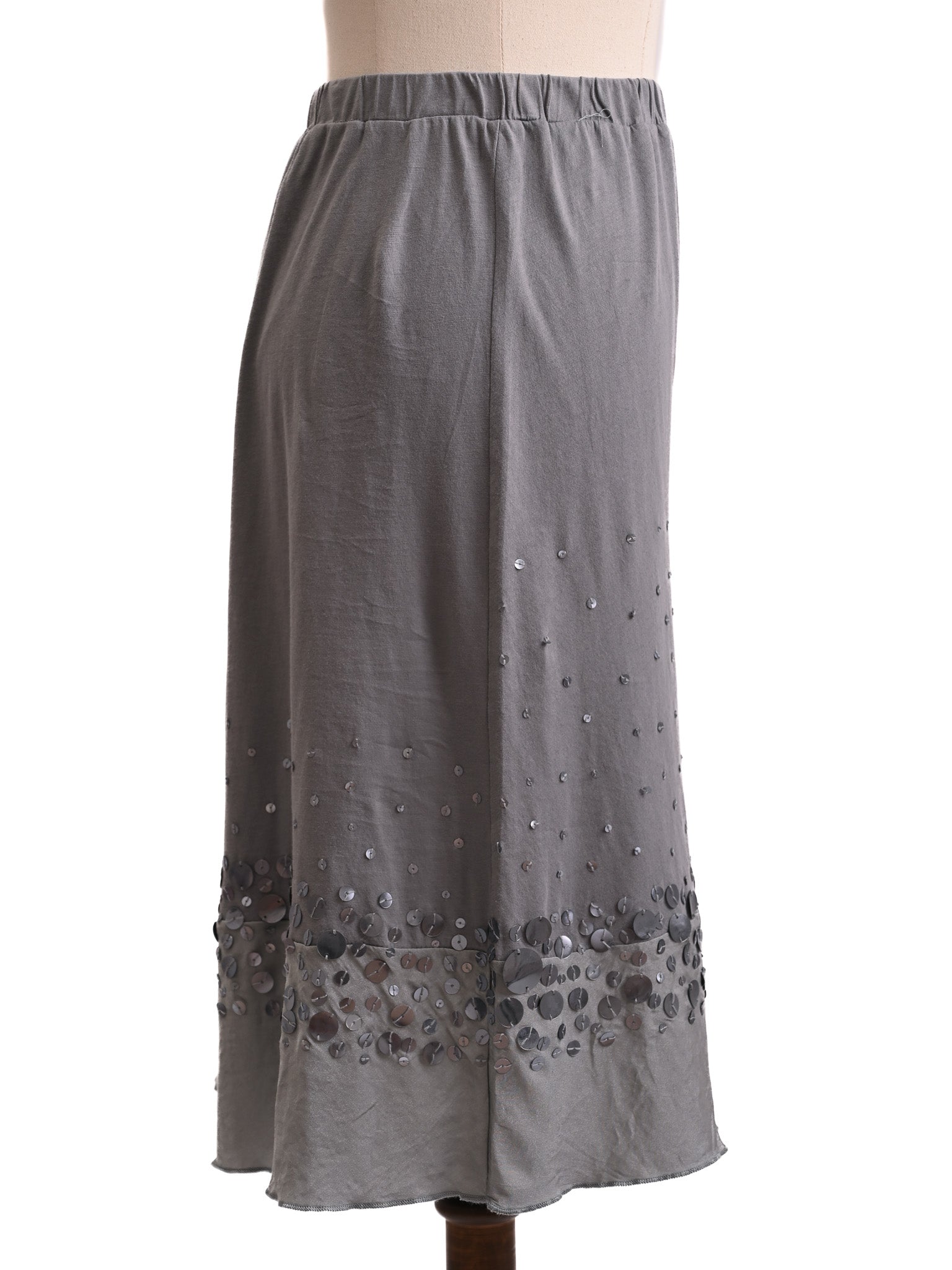 NEW Moschino Gray Sequin Skirt Size S Women&