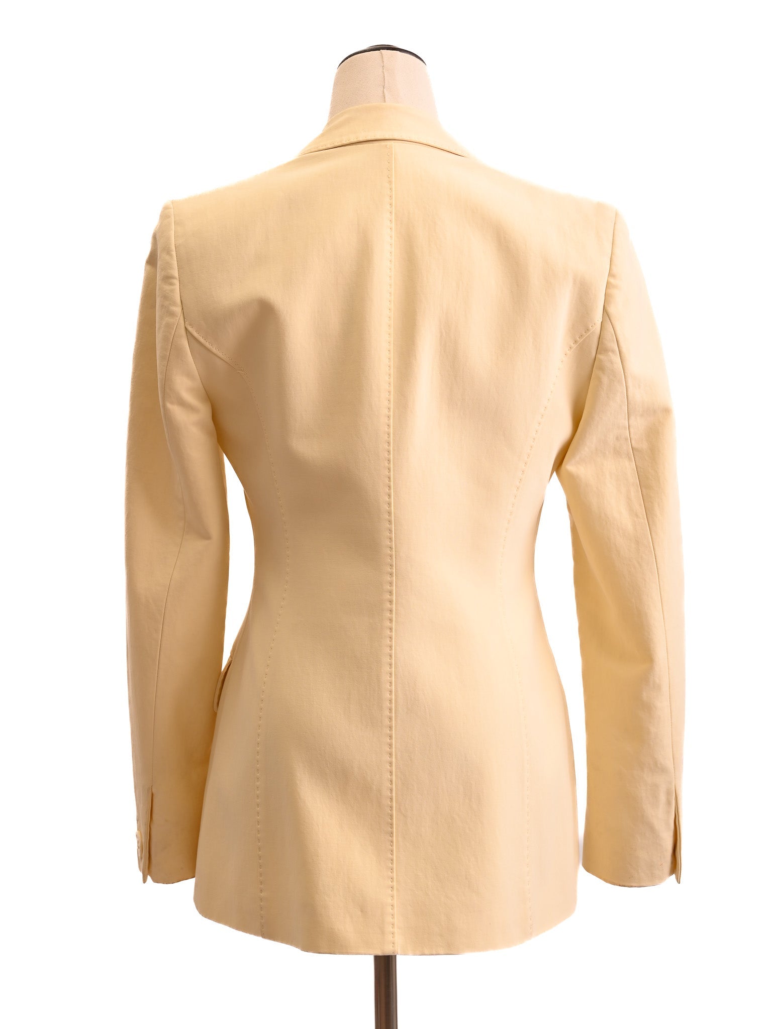 Karen Millen Yellow Cotton Blazer Size M - Excellent Condition