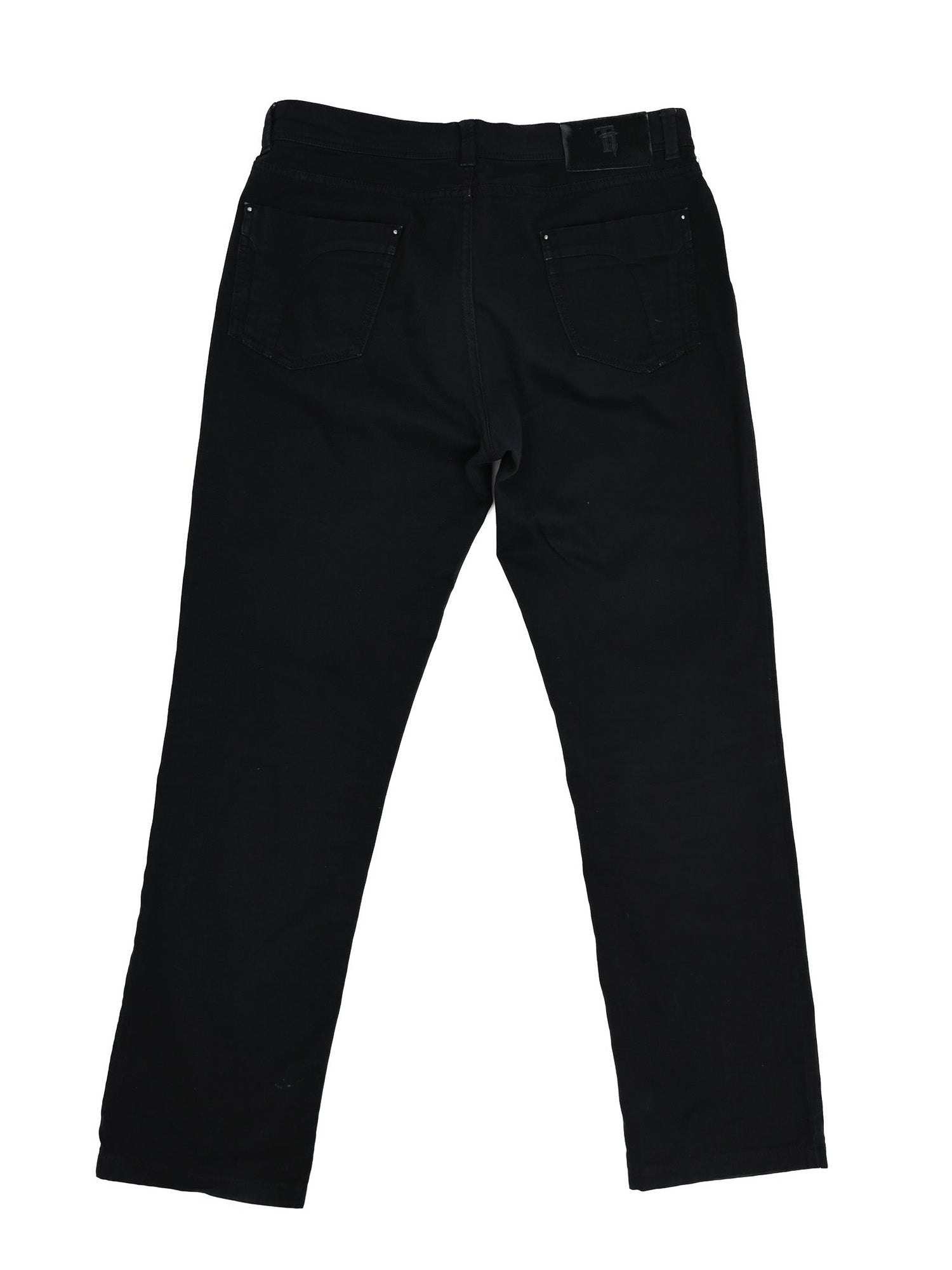 Excellent Trussardi Black Cotton Jeans for Women