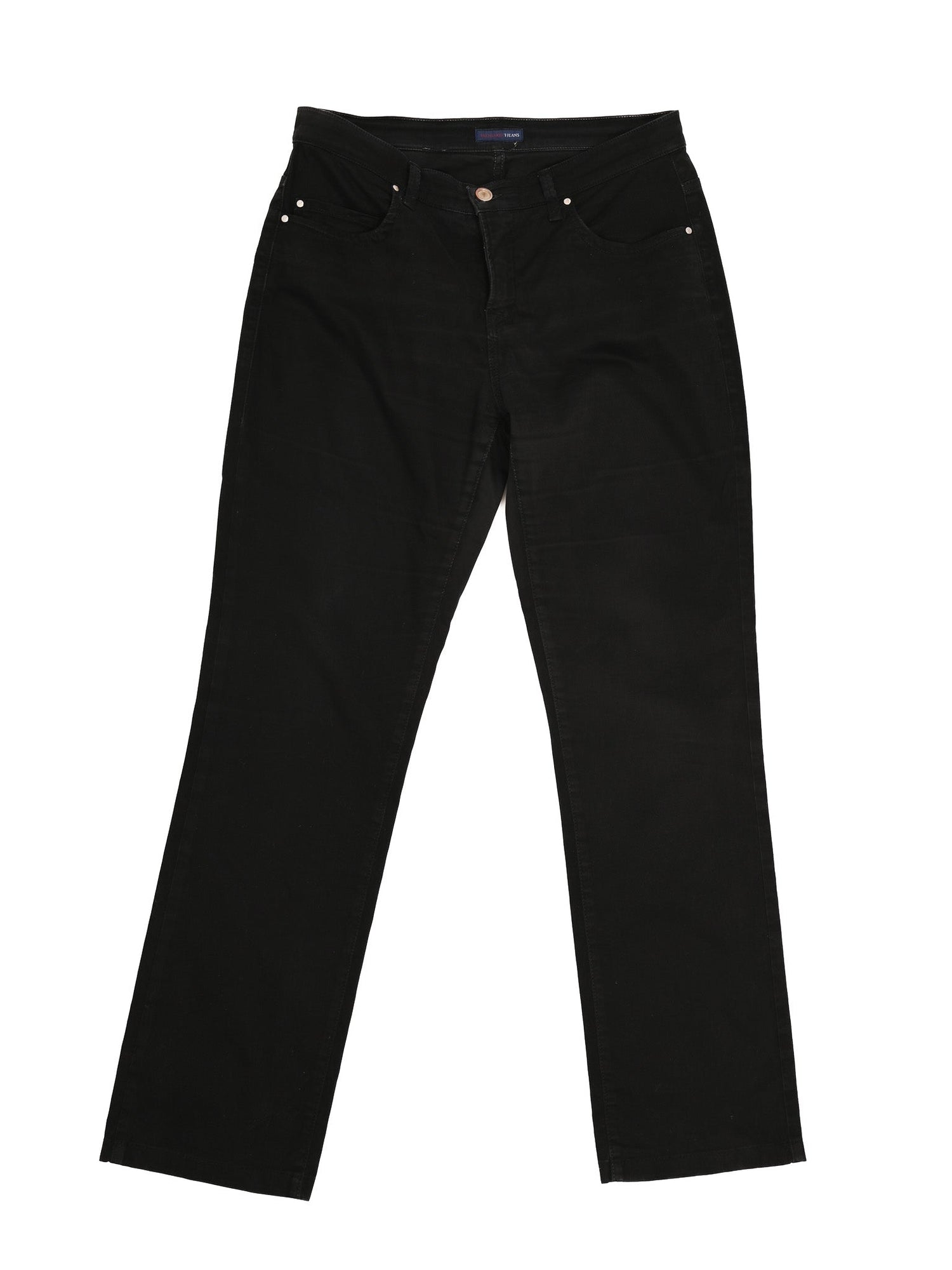 Excellent Trussardi Black Women’s Pants Size M Cotton Natural