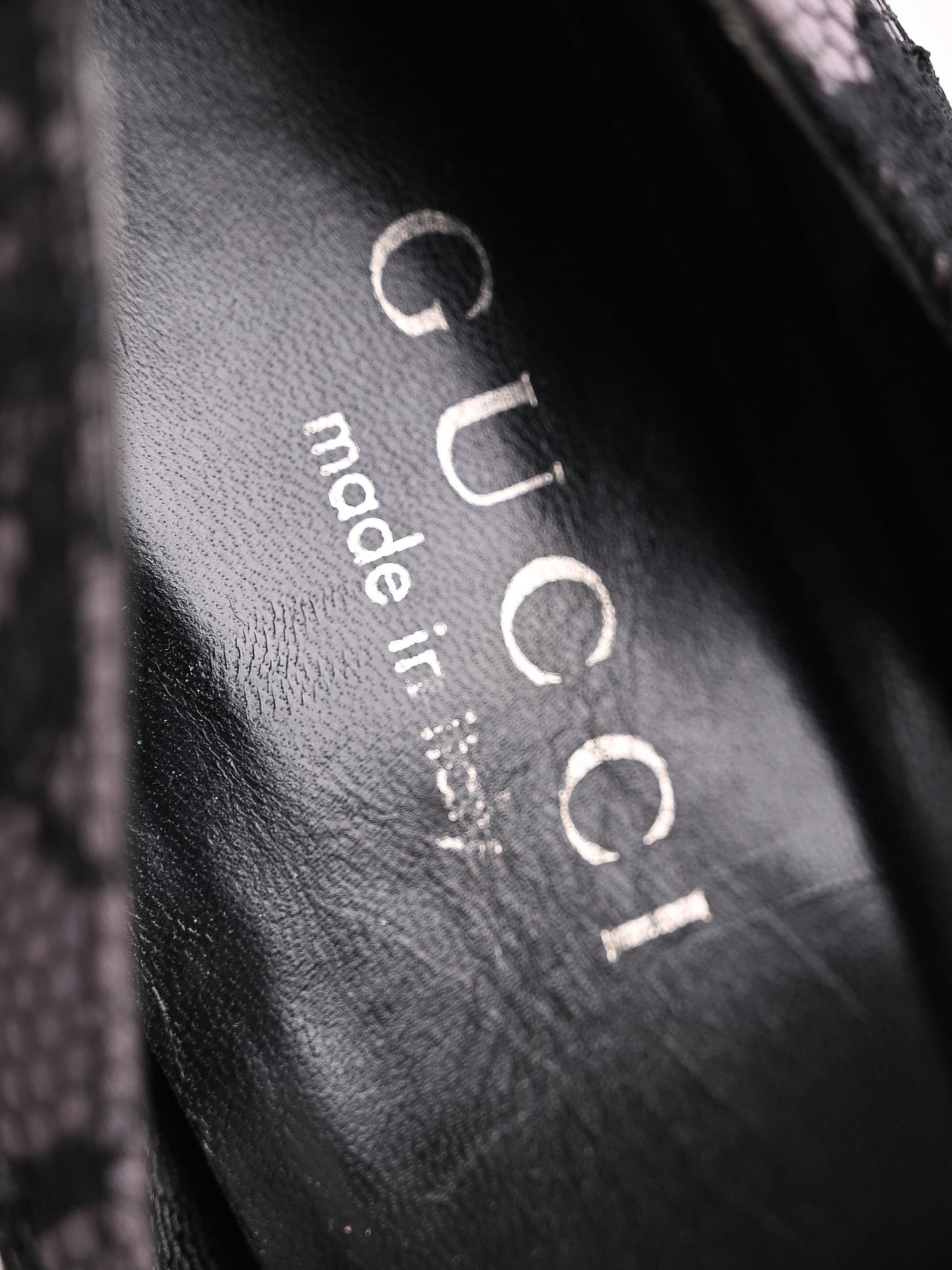 Excellent Gucci Black Lace Floral High-Heeled Platform Shoes Size 36
