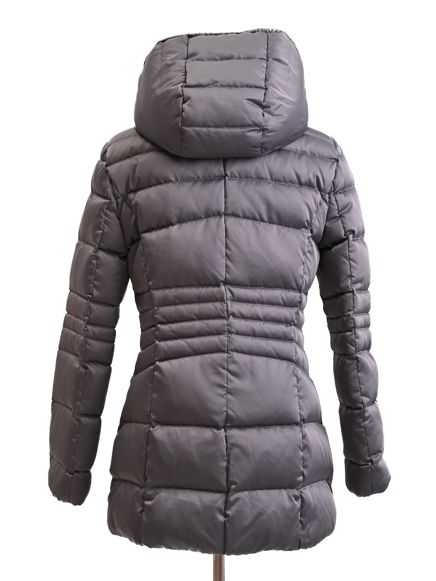 Excellent Trussardi Gray Puffer Jacket Size M Women