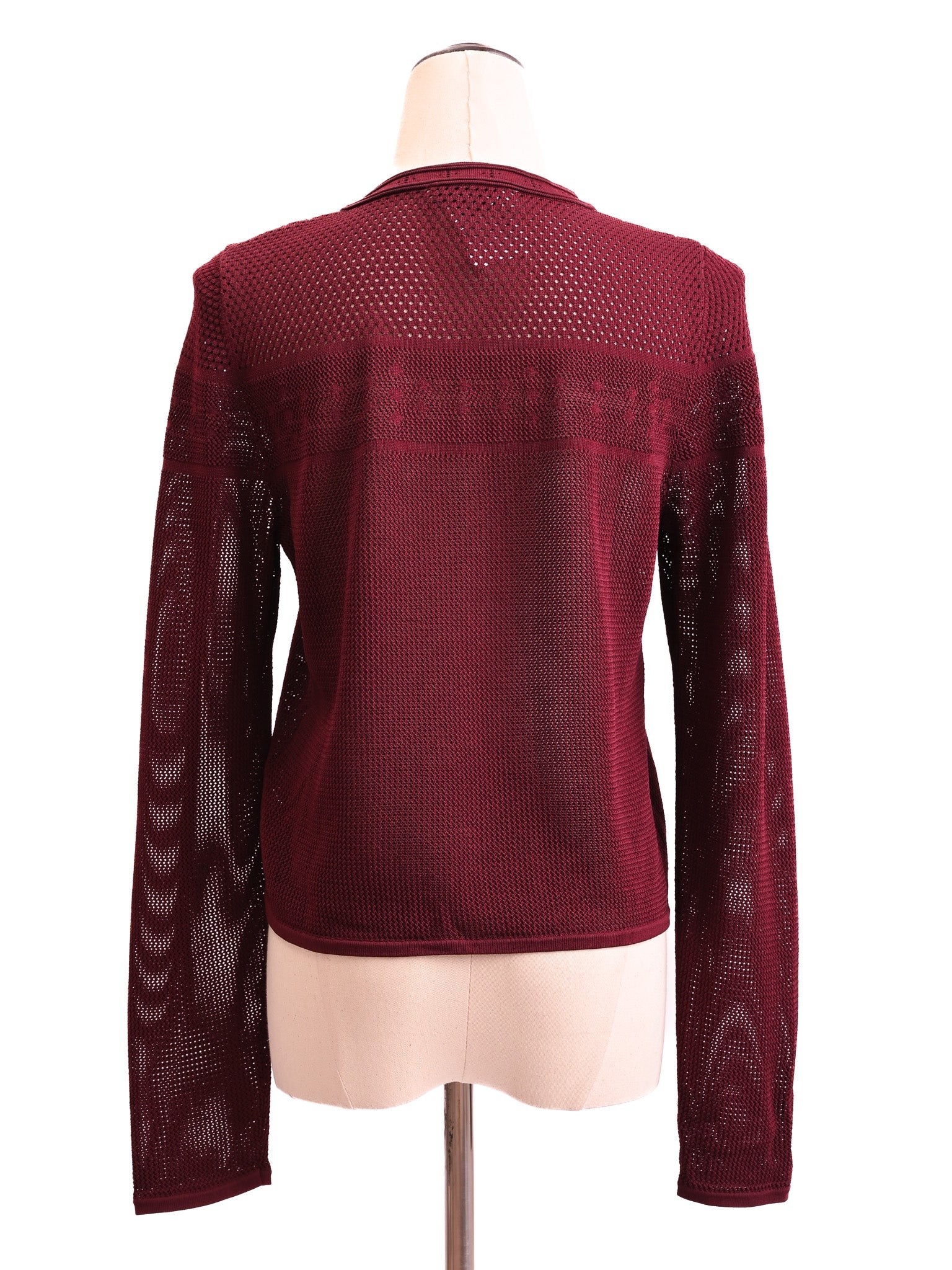Excellent Sandro Burgundy Dress & Jacket Set Size M Women Viscose