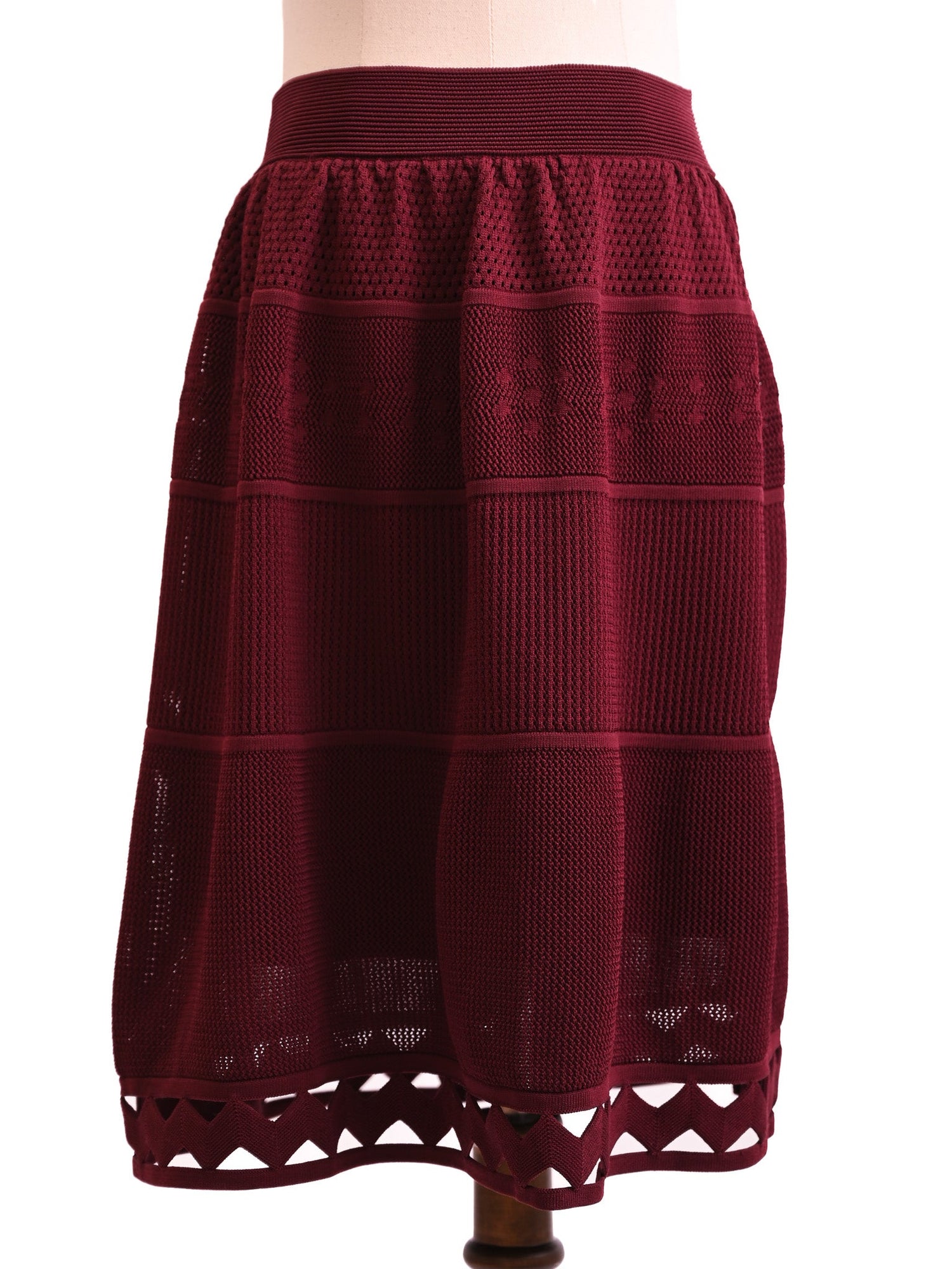 Excellent Sandro Burgundy Dress & Jacket Set Size M Women Viscose