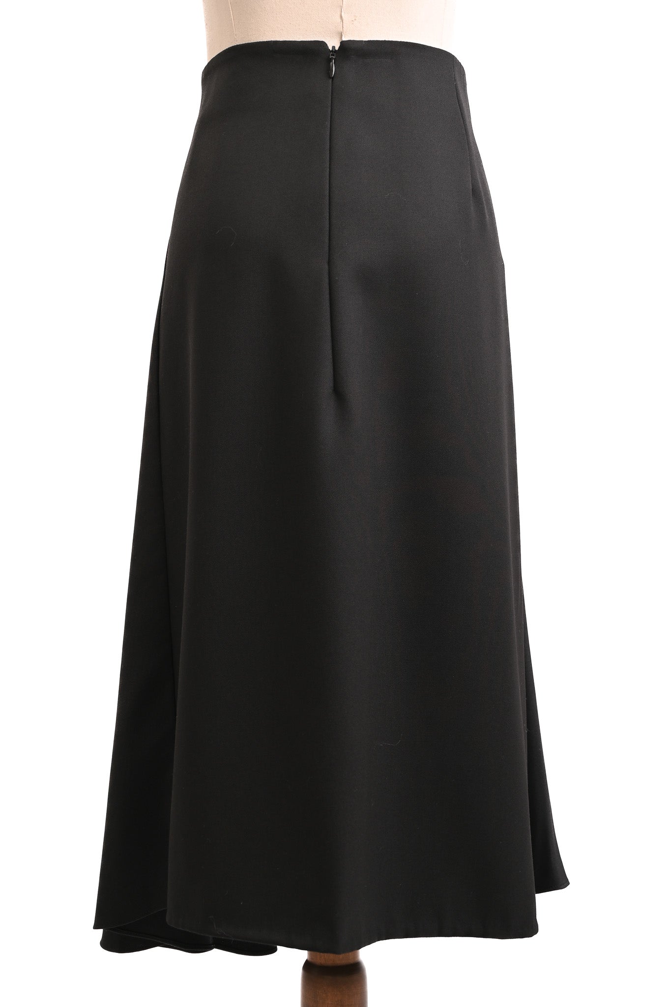 NEW 3.1 Phillip Lim Black Silk A-Line Skirt Size 2