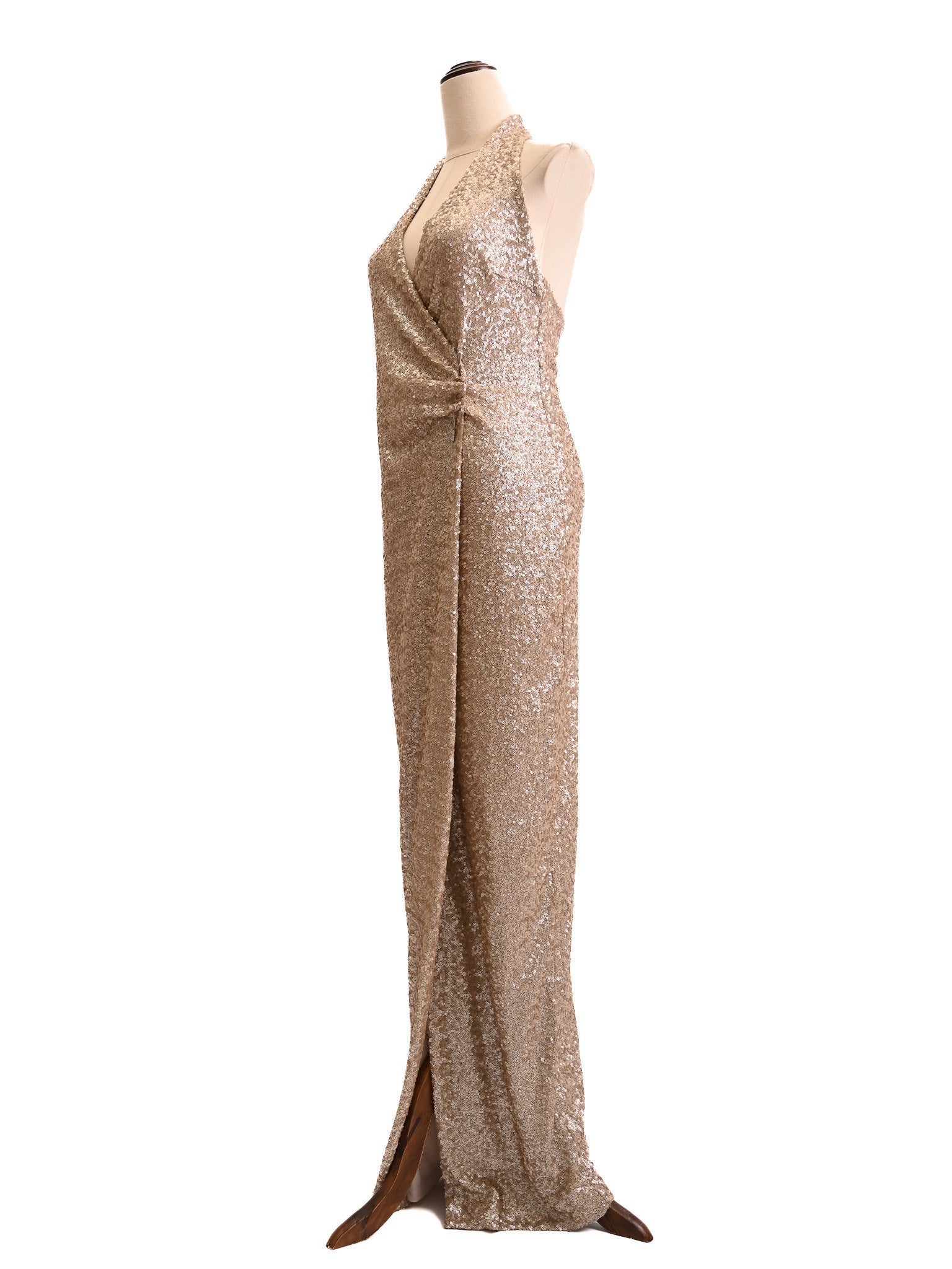 NEW Etxart&Panno White Shimmery Evening Gown Size L
