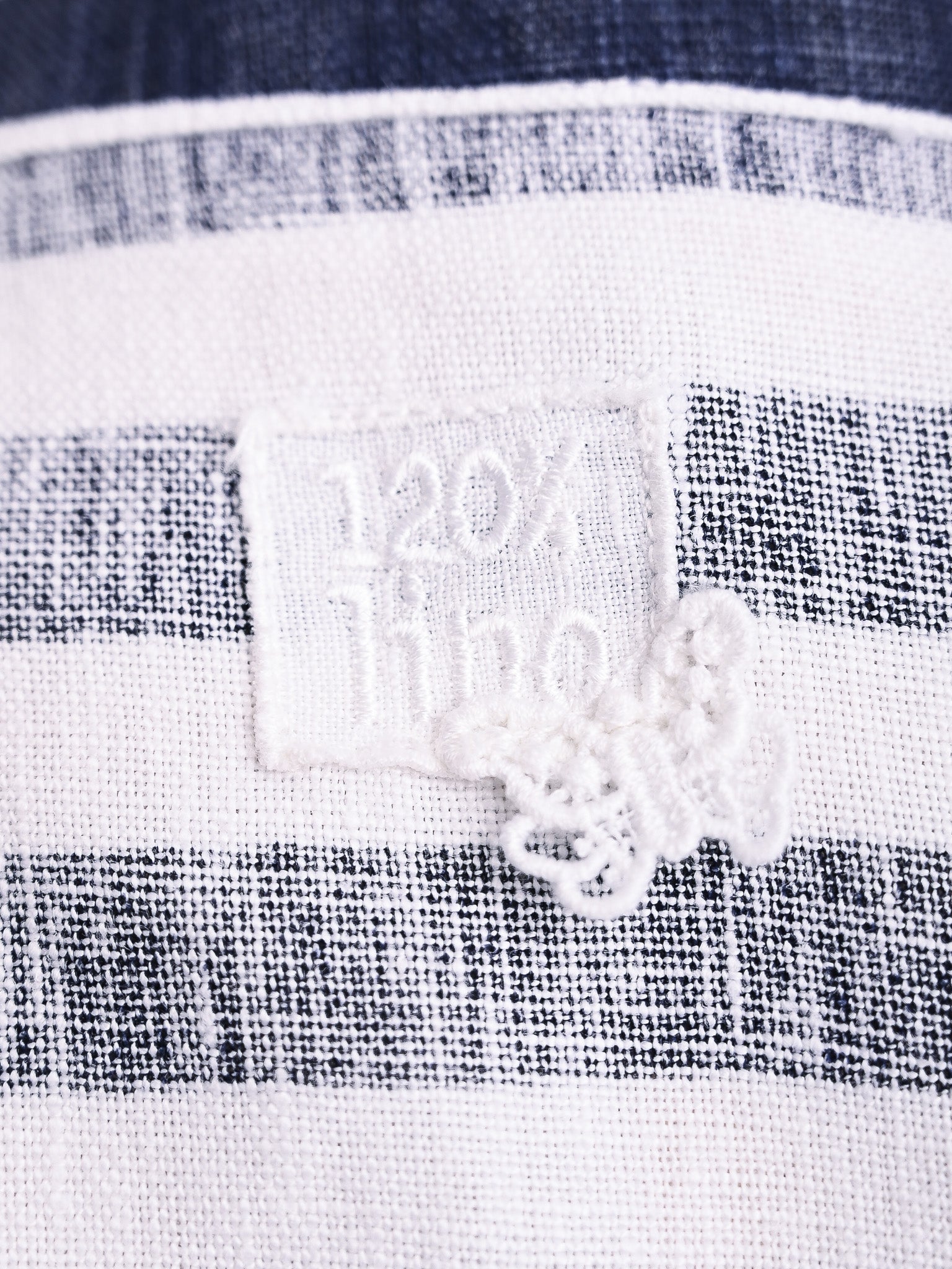 NEW 120% Lino Blue and White Striped Jacket Women&