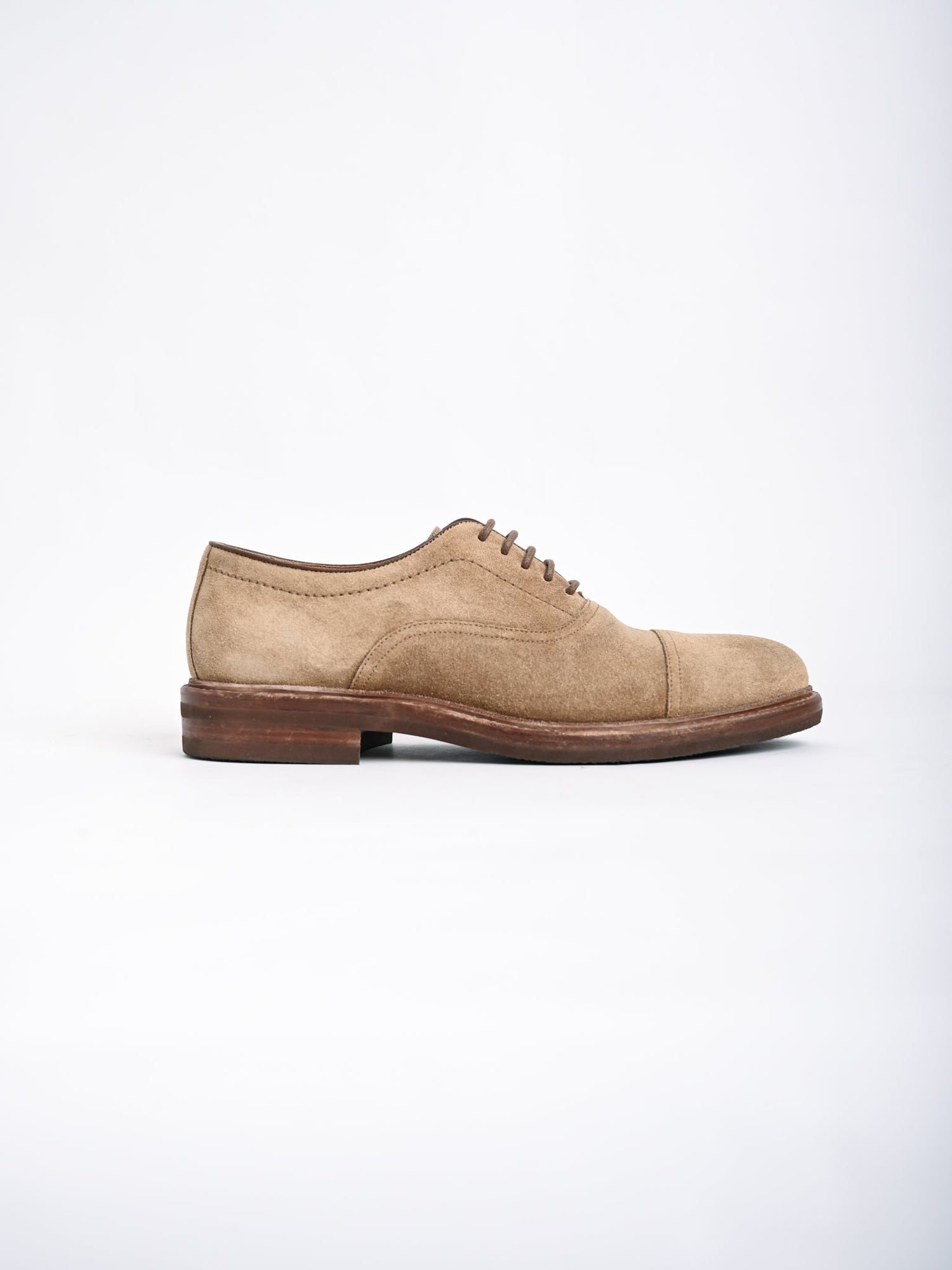 NEW Brunello Cucinelli Orange Leather Oxford Shoes Size 42