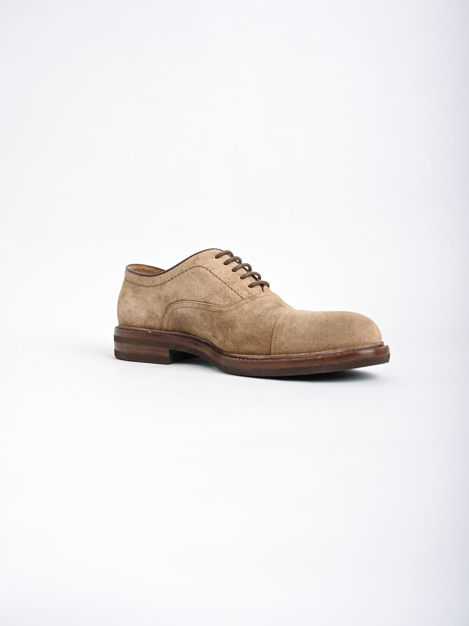 NEW Brunello Cucinelli Orange Leather Oxford Shoes Size 42