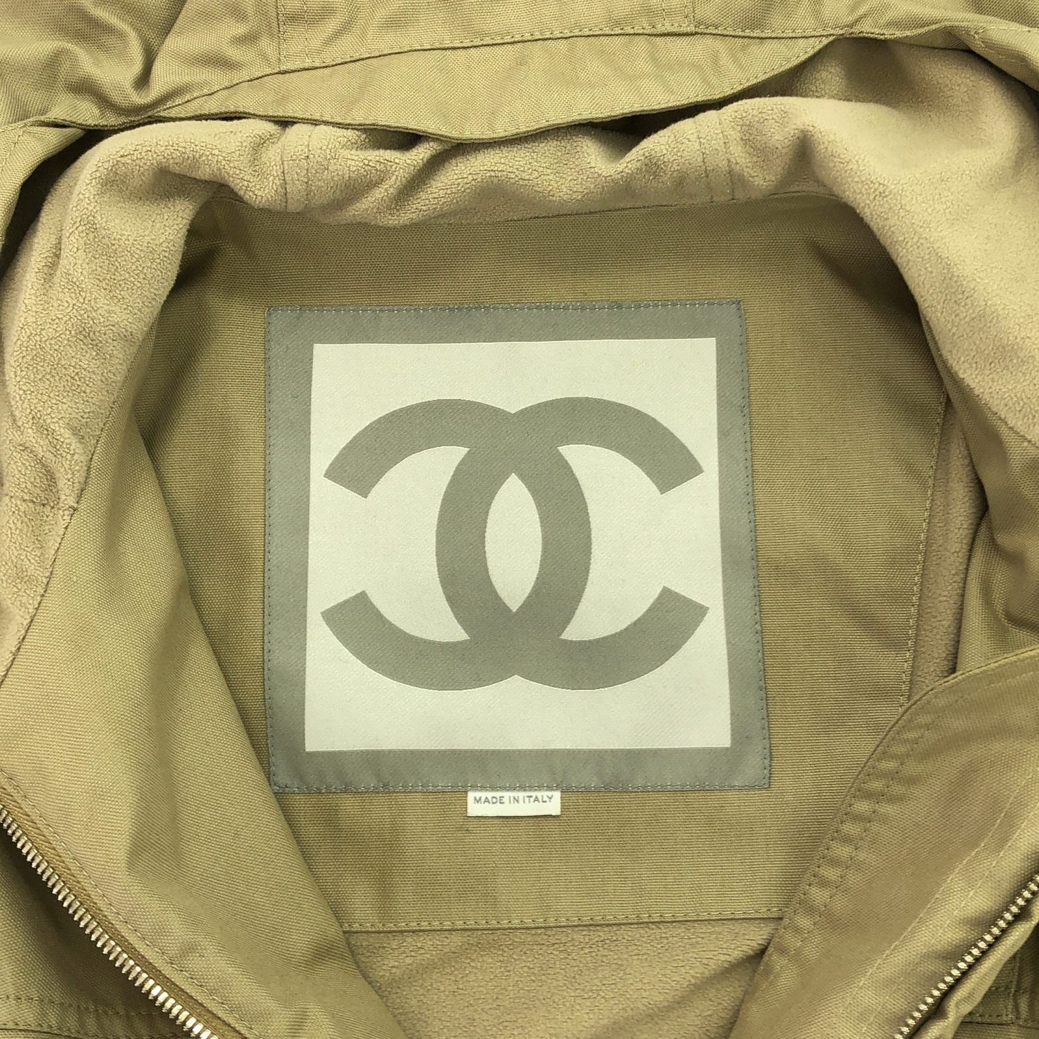 Chanel Beige Sleeve Logo Long Coat Other Coat Polyester P 20000v 11805