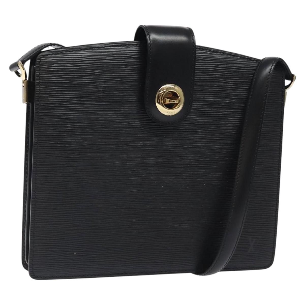 Louis Vuitton Epi Capuchin Shoulder Bag Black M 52342 Lv Auth