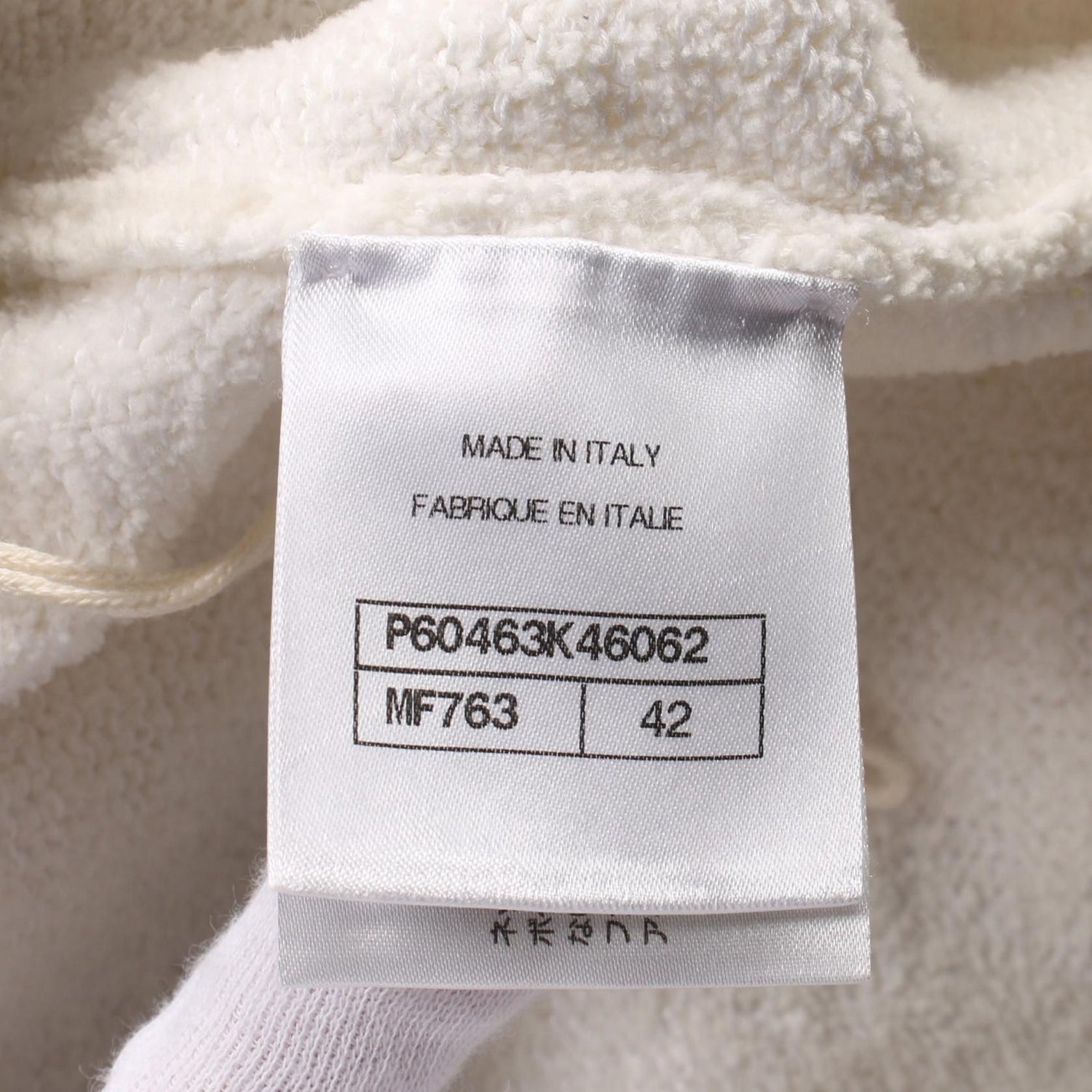 Chanel White Black Coco Mark Button Pile Dress Cotton P 60463k 46062