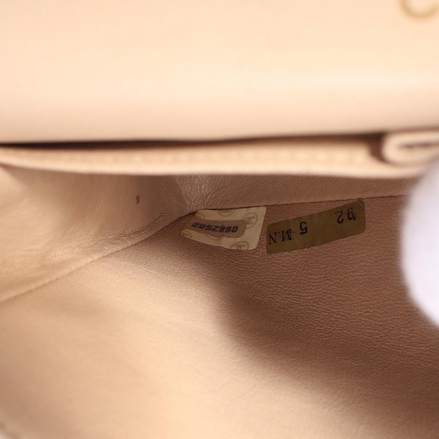 Chanel Beige Matelasse W Flap Shoulder Bag Lambskin (sheep Leather) A 01113