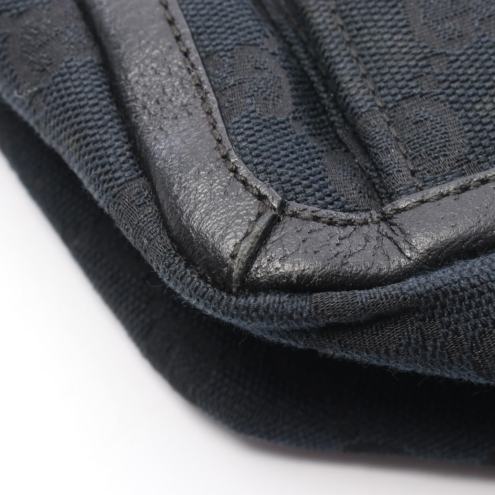 Gucci Abbey Gg Canvas Tote Bag Black Canvas 146247