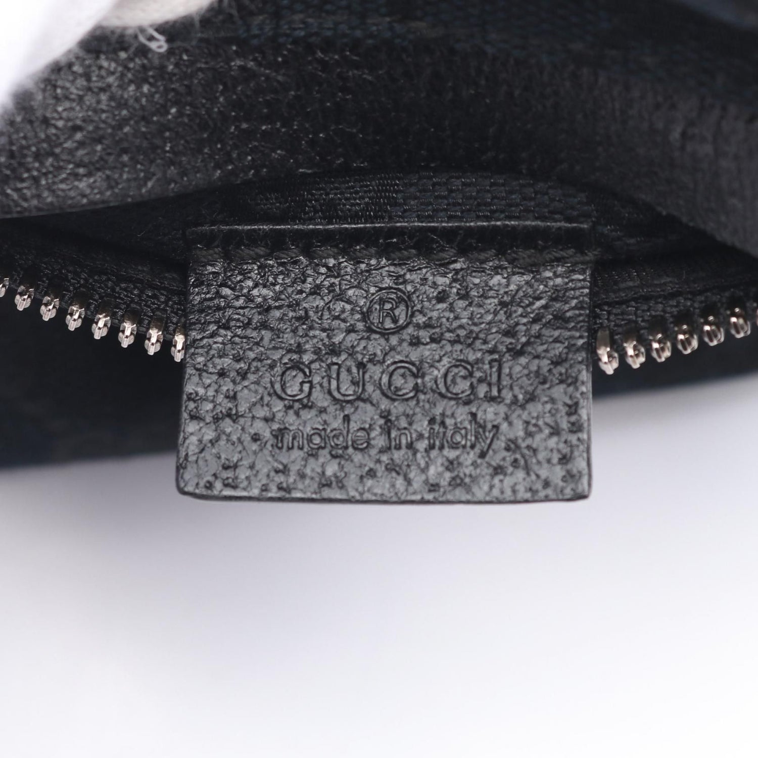 Gucci GG Monogram Double Pocket Belt Bag Black